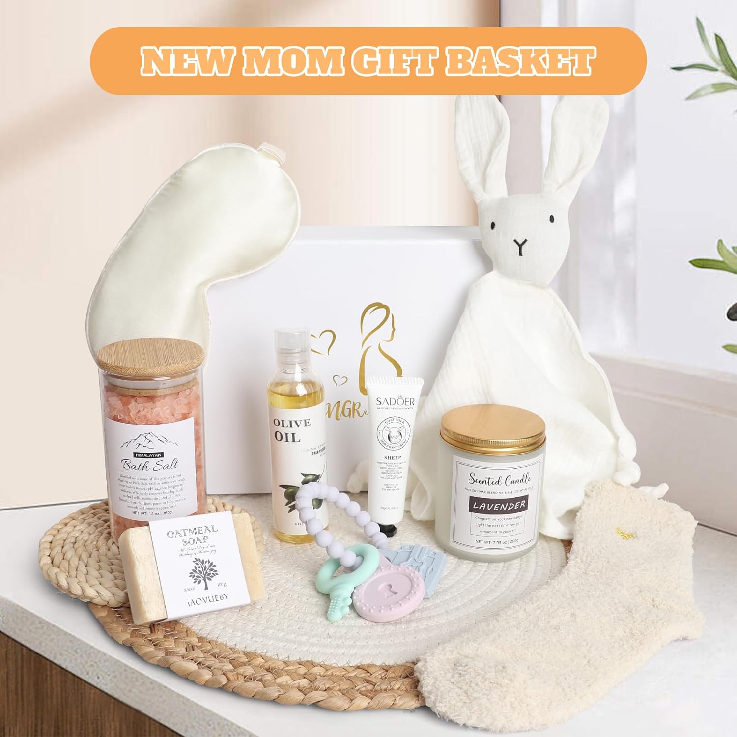 New Mom Care Package 11PCS Postpartum Gift Basket