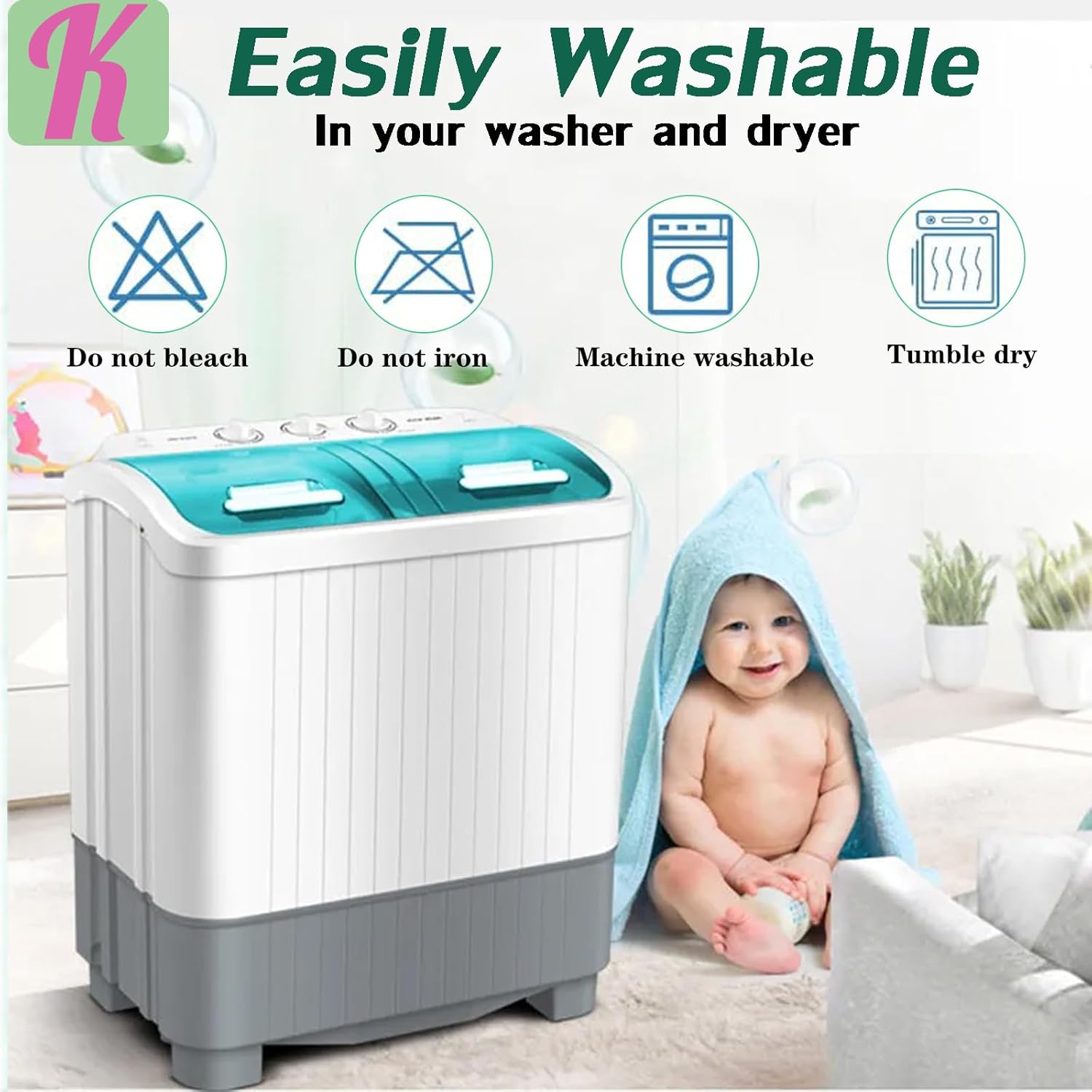 Kmilro Baby Hooded Towels 4 Pack Unisex