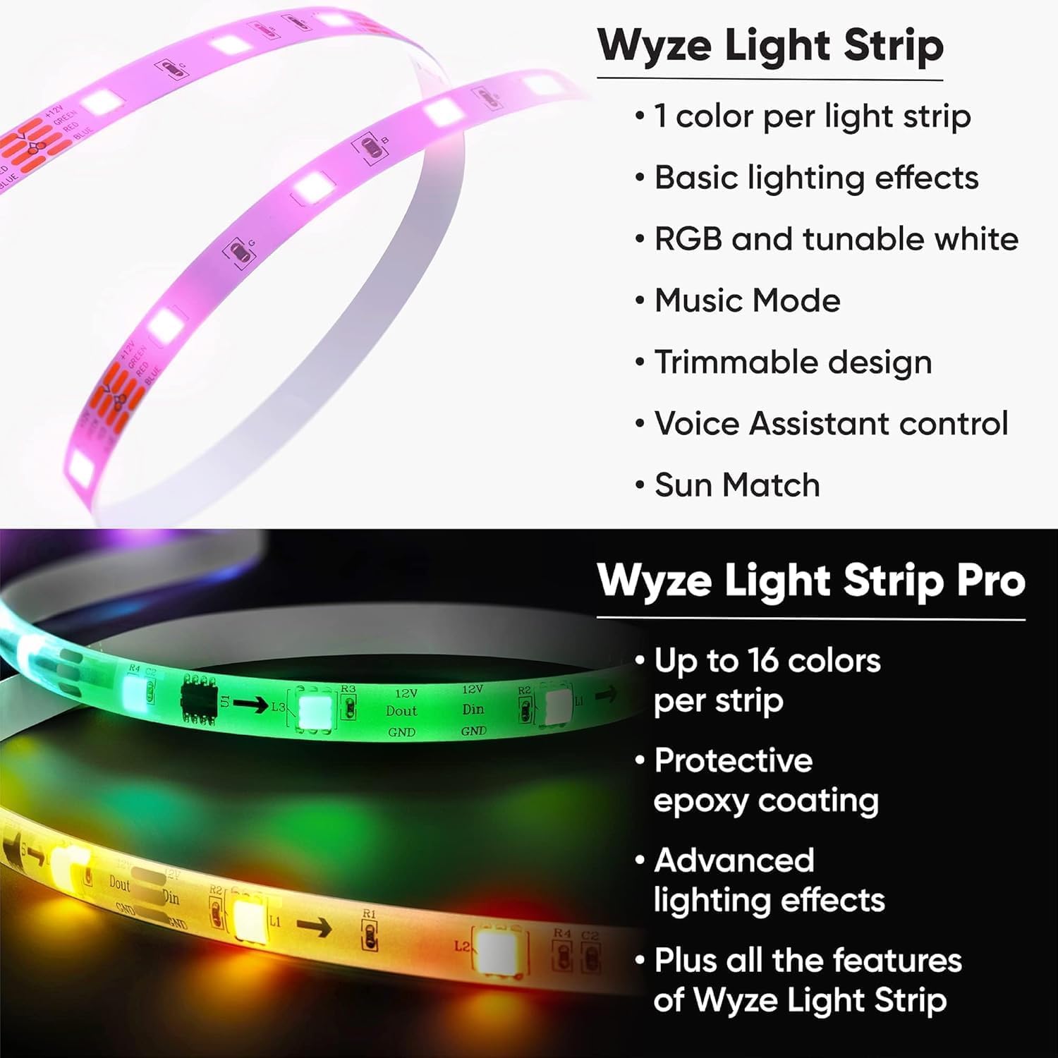 Wyze Lifestyle Light Strip Pro 328ft LED Strip Lights