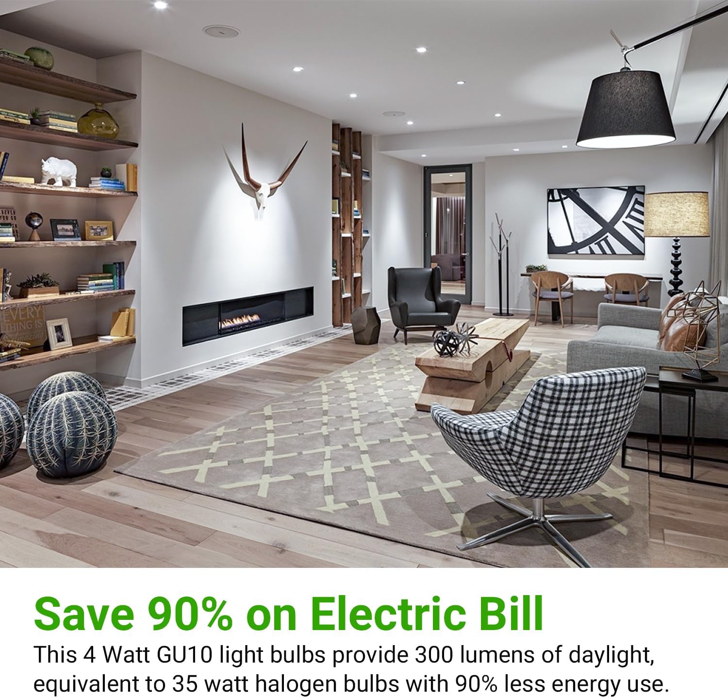 TJOY 12 Pack GU10 LED Bulbs 5000K Daylight 4W Non-Dimmable