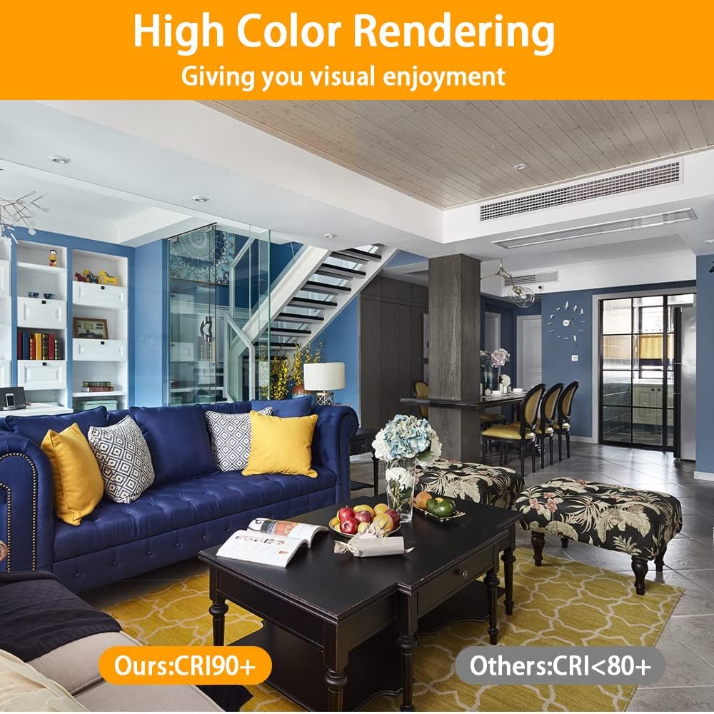 EAGLOD 10W Dimmable LED Track Light Heads 12-Pack