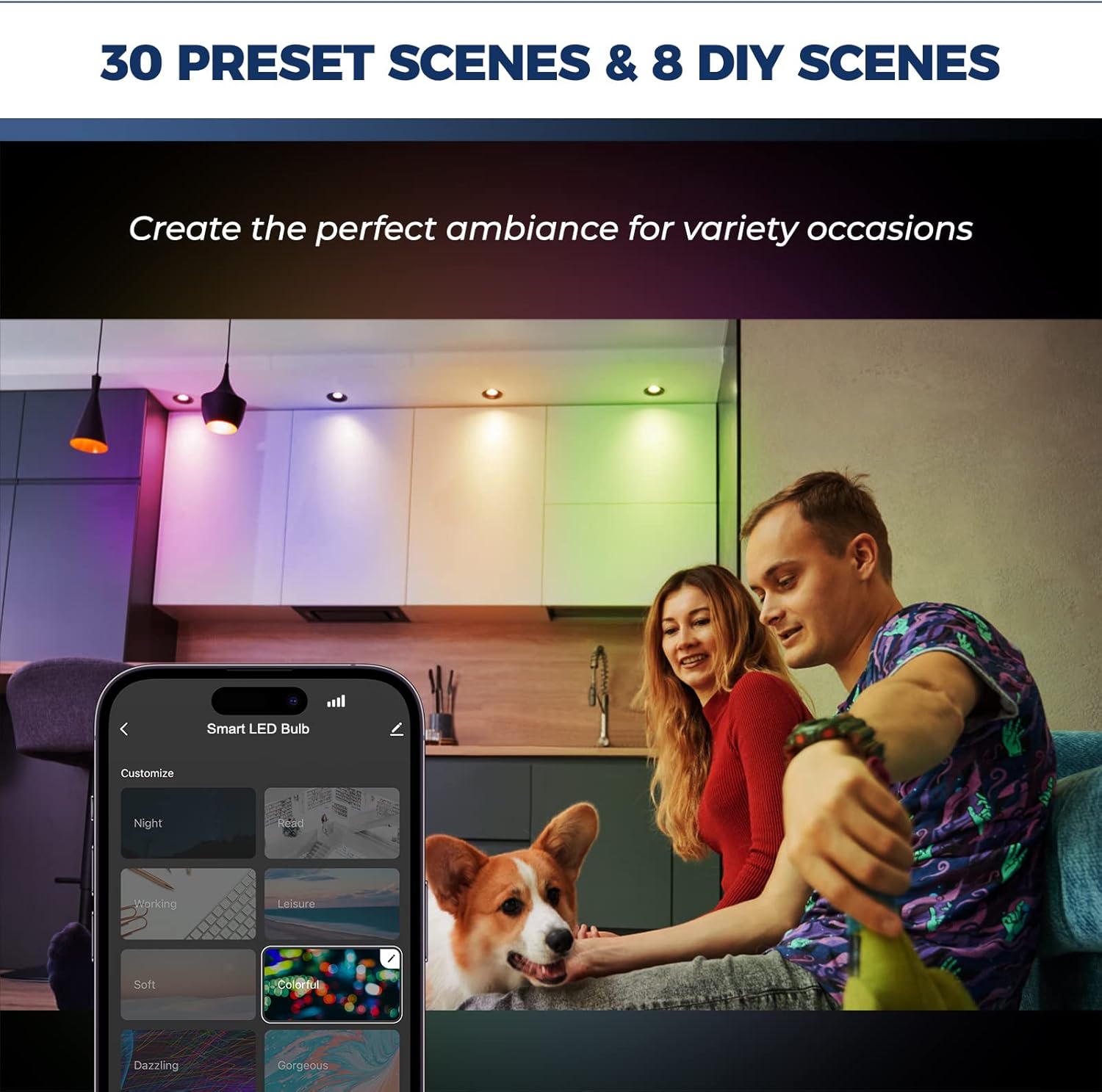 GU10 Smart LED Bulbs 50W Equivalent 4PCS