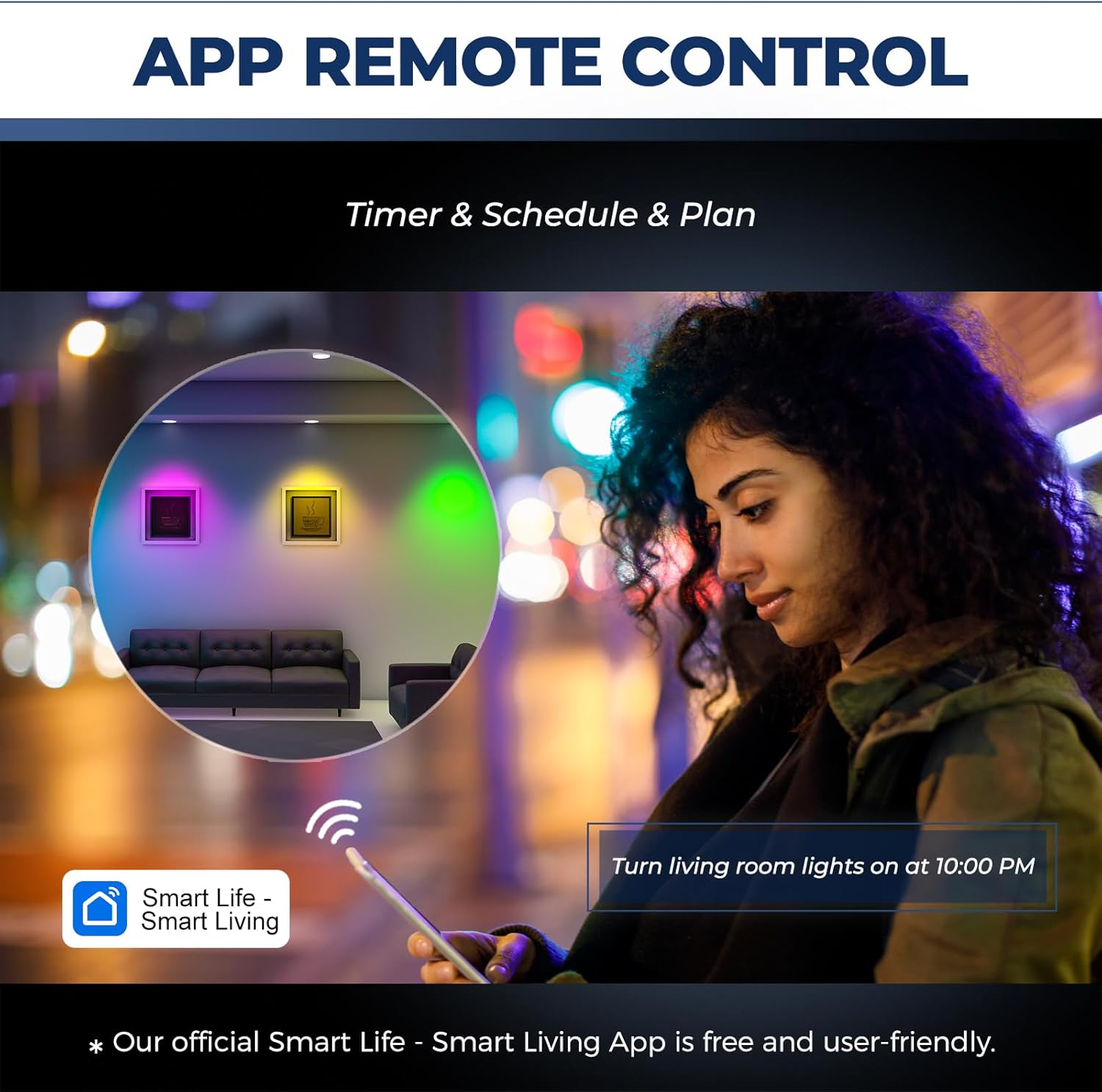 GU10 Smart LED Bulbs 50W Equivalent 4PCS