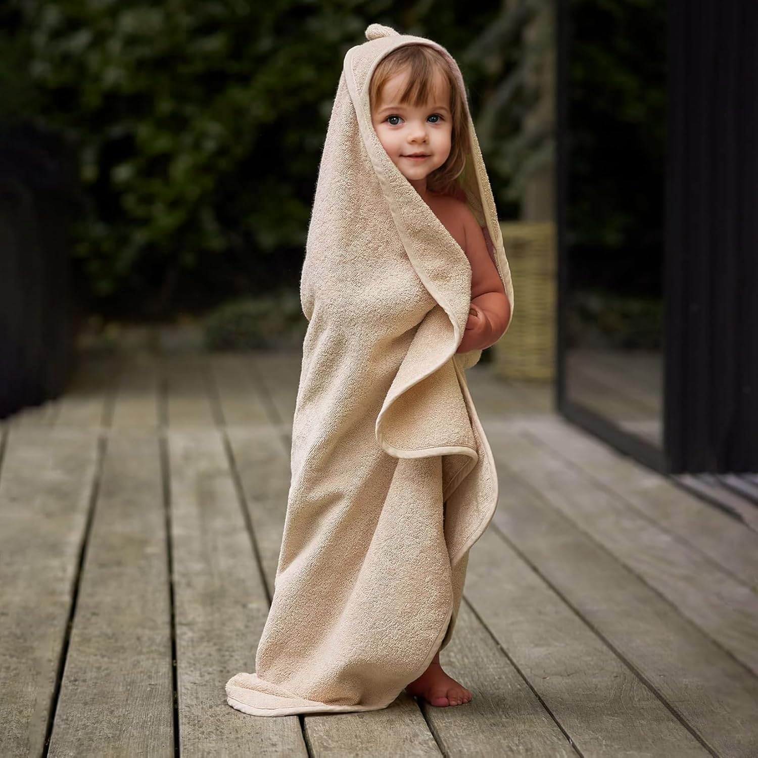 ROMASA Baby Bath Towel with Hooded Panda Design 1