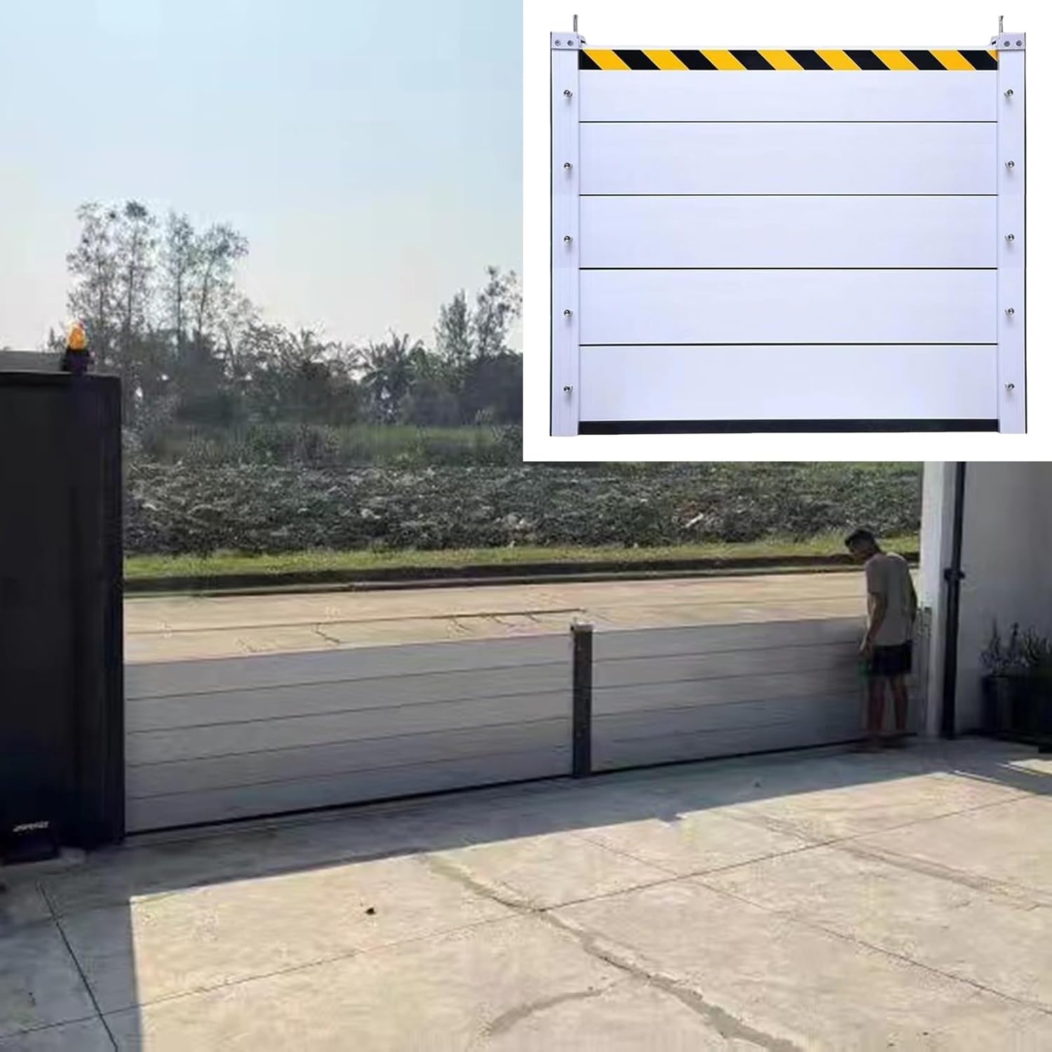 High Flood Control Baffle 100cm Aluminum Barrier with Detachable Design