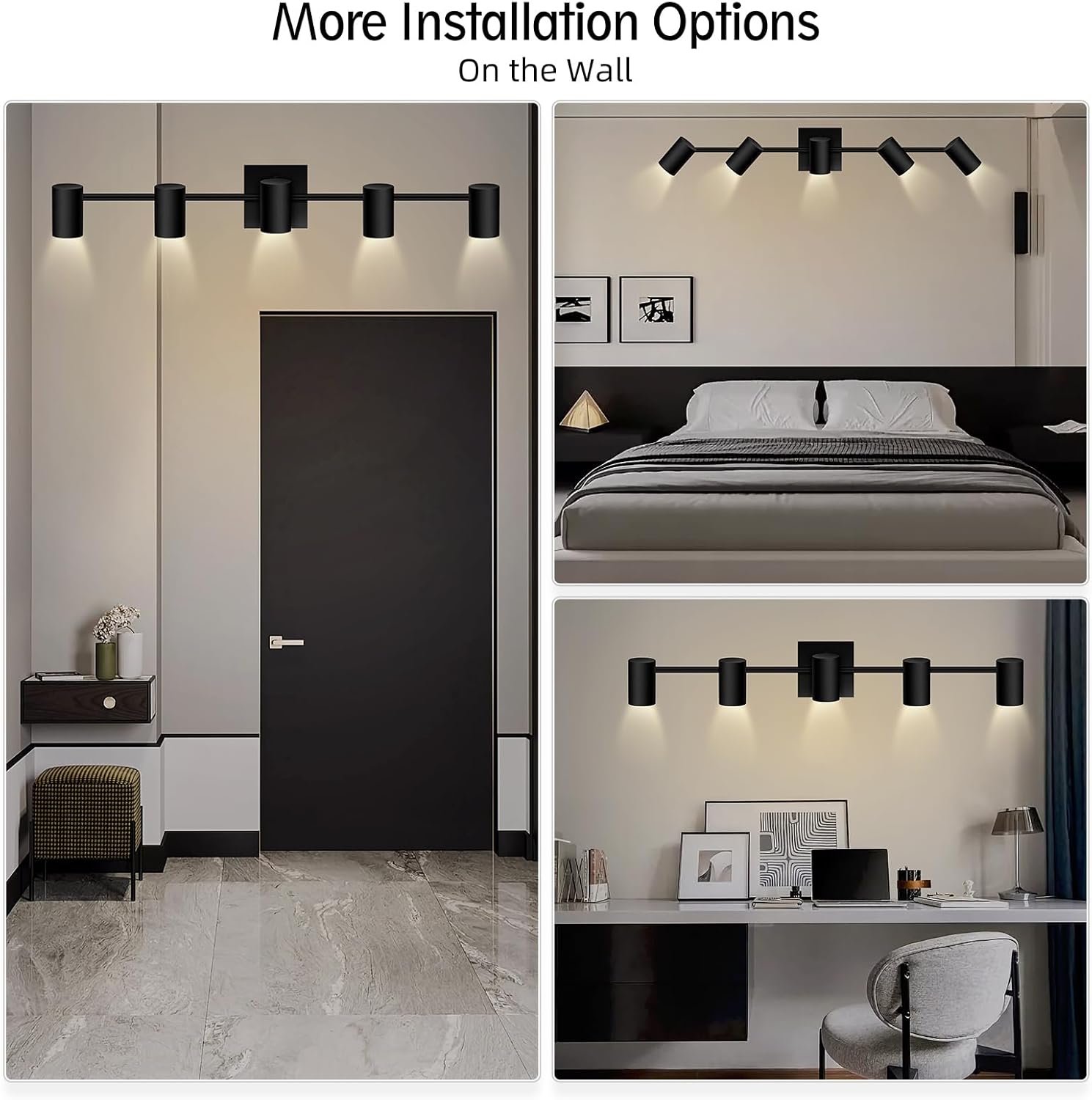 BoostArea 5-Light Track Lighting Kit for Kitchen and Living Room