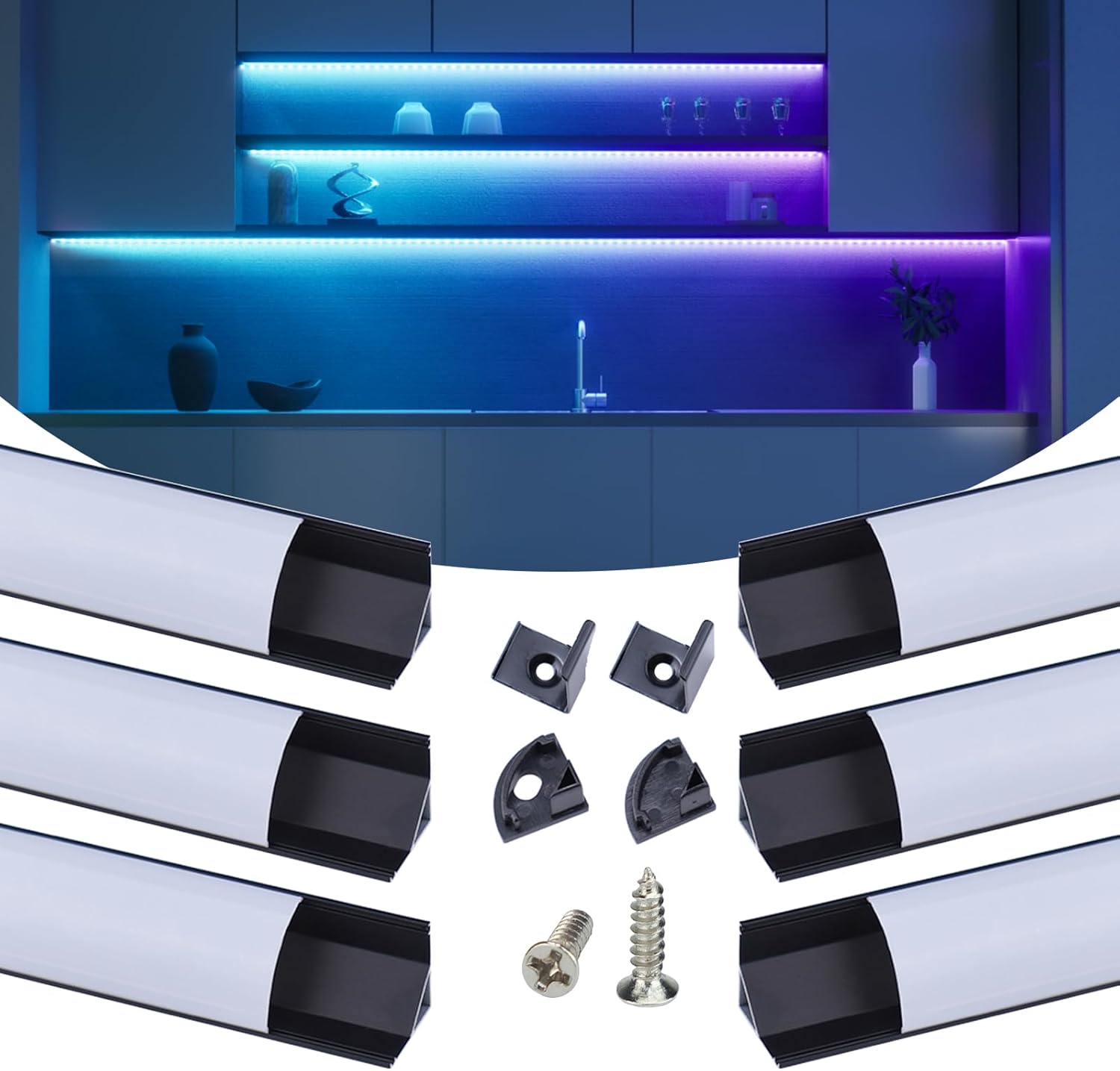 Muzata 164FT LED Strip Light Waterproof 96LEDsm