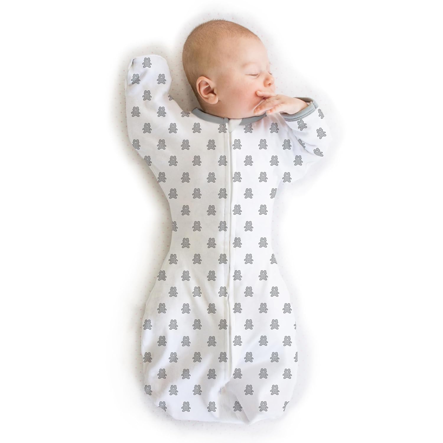 Amazing Baby Transitional Swaddle Sack - Sterling Tiny Bear 0-3 Months
