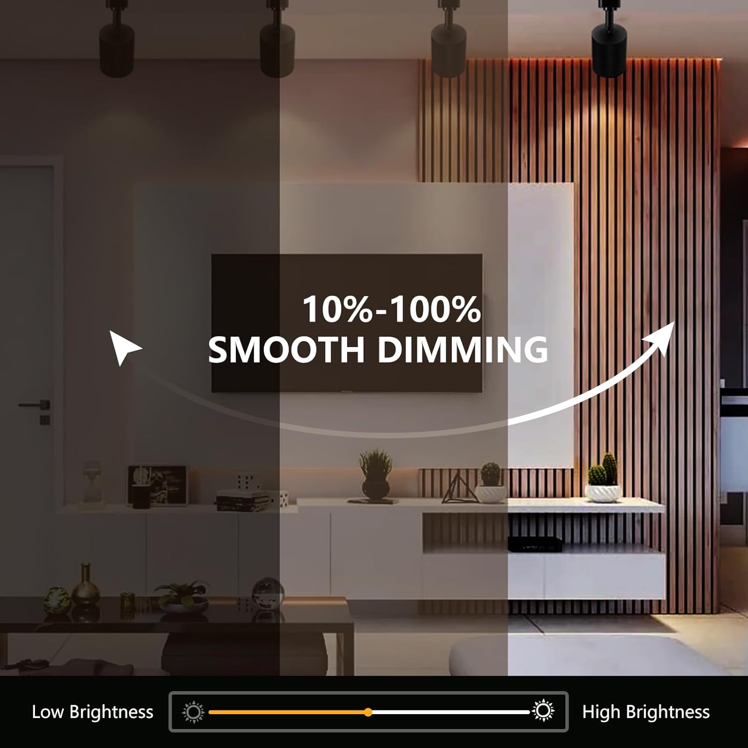 VANoopee 10W Dimmable LED Track Light Heads Black 8-Pack