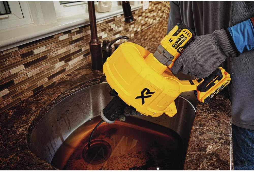 DEWALT 20V MAX XR Drain Snake Kit with LED Light