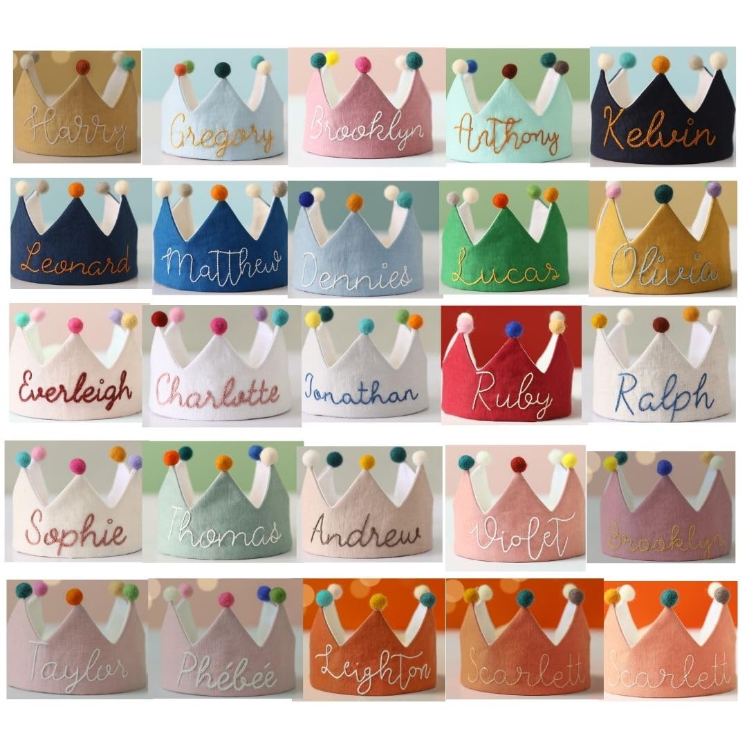 Personalized Baby Birthday Crown 149x37 Inches
