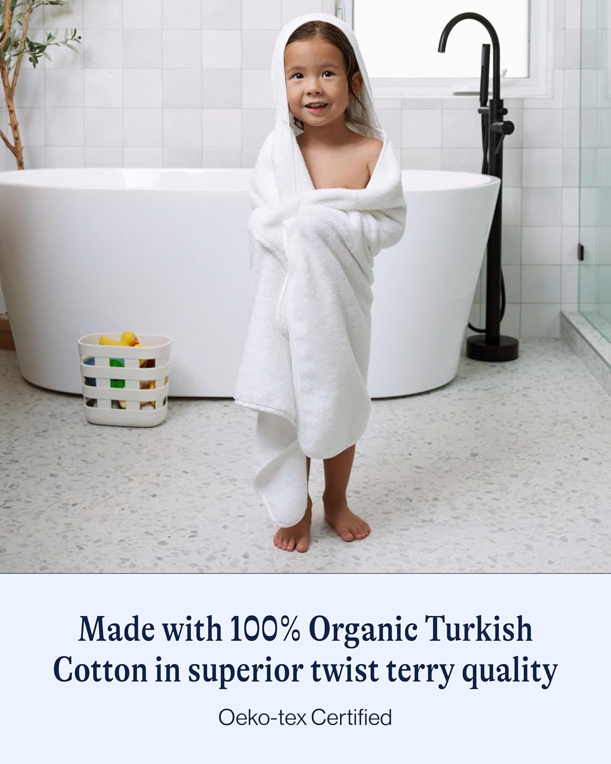 Lalo Hooded Towel - Organic Cotton Soft Absorbent