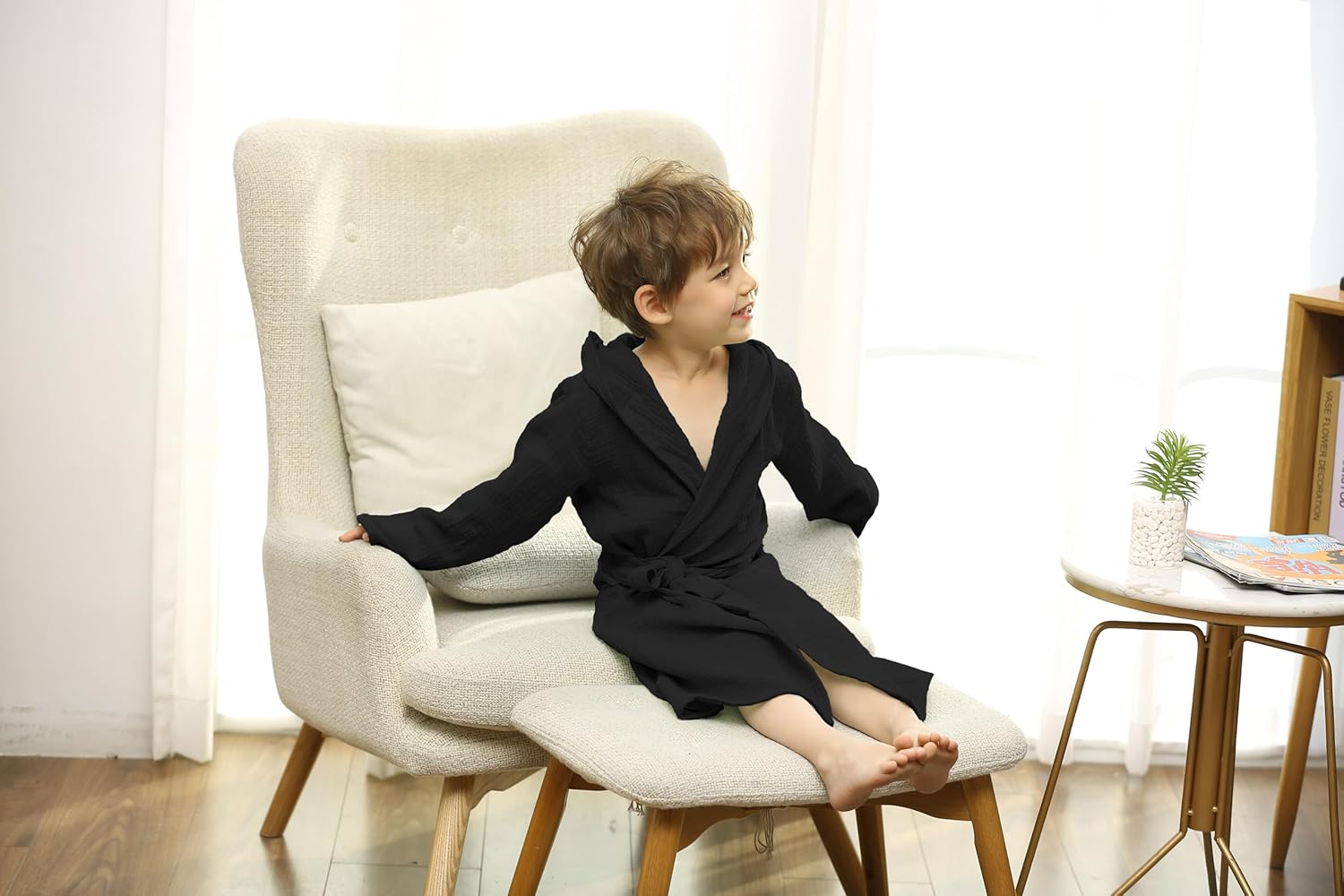 TADO MUSLIN Organic Cotton Toddler Bathrobe