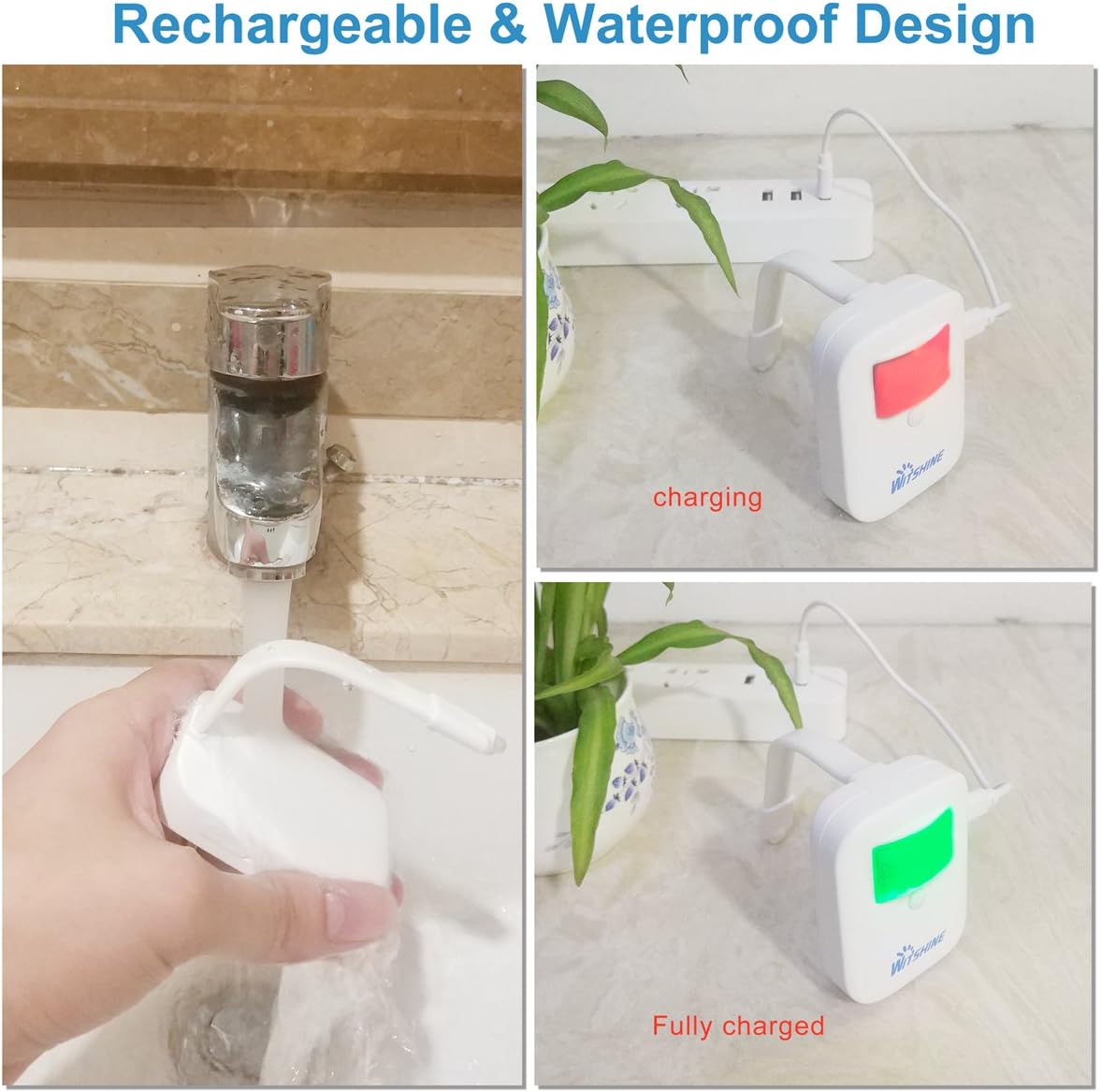 Witshine Motion Sensor Toilet Night Light with 16 LEDs