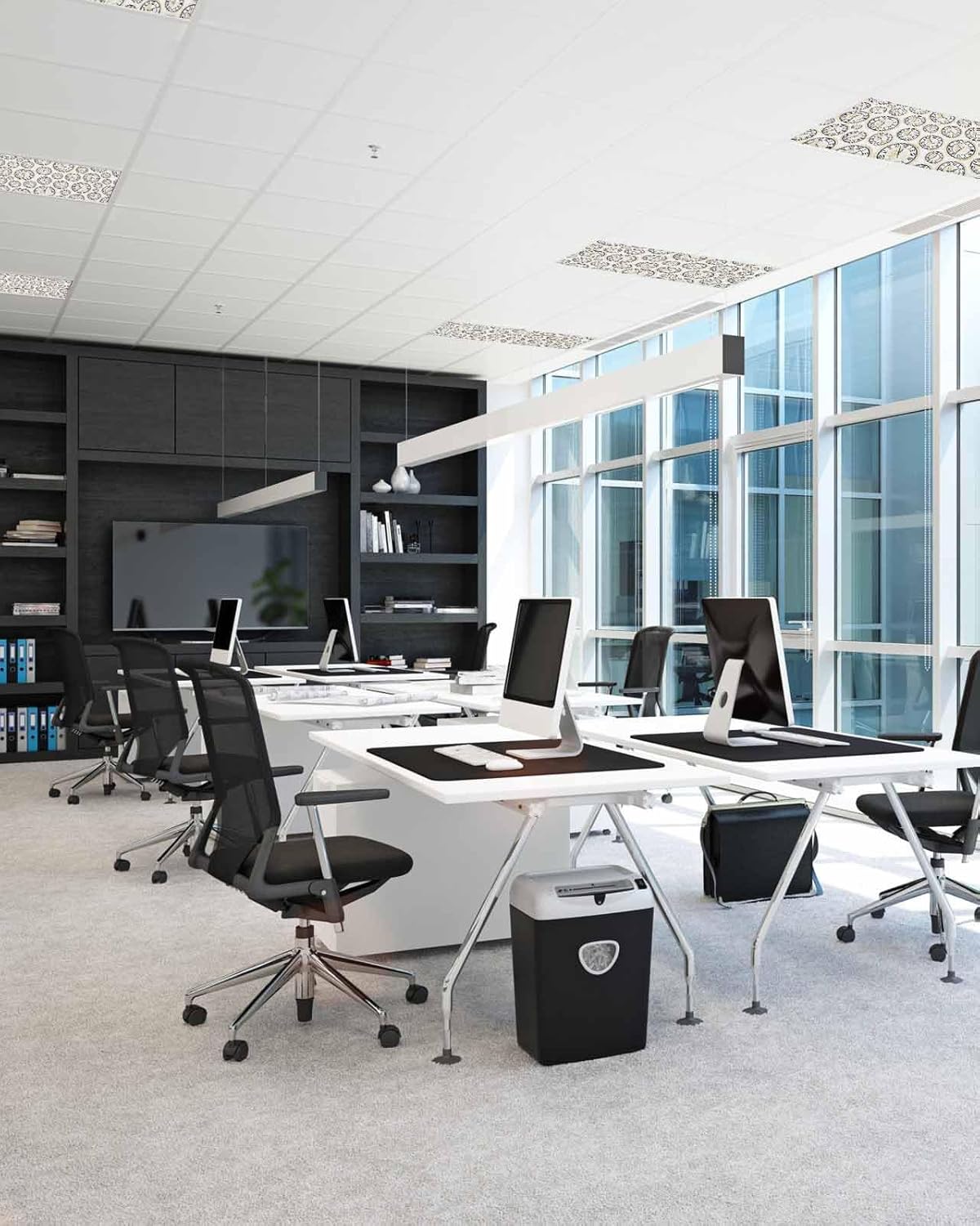 Gold Flower Clock Magnetic Light Covers 2PCS