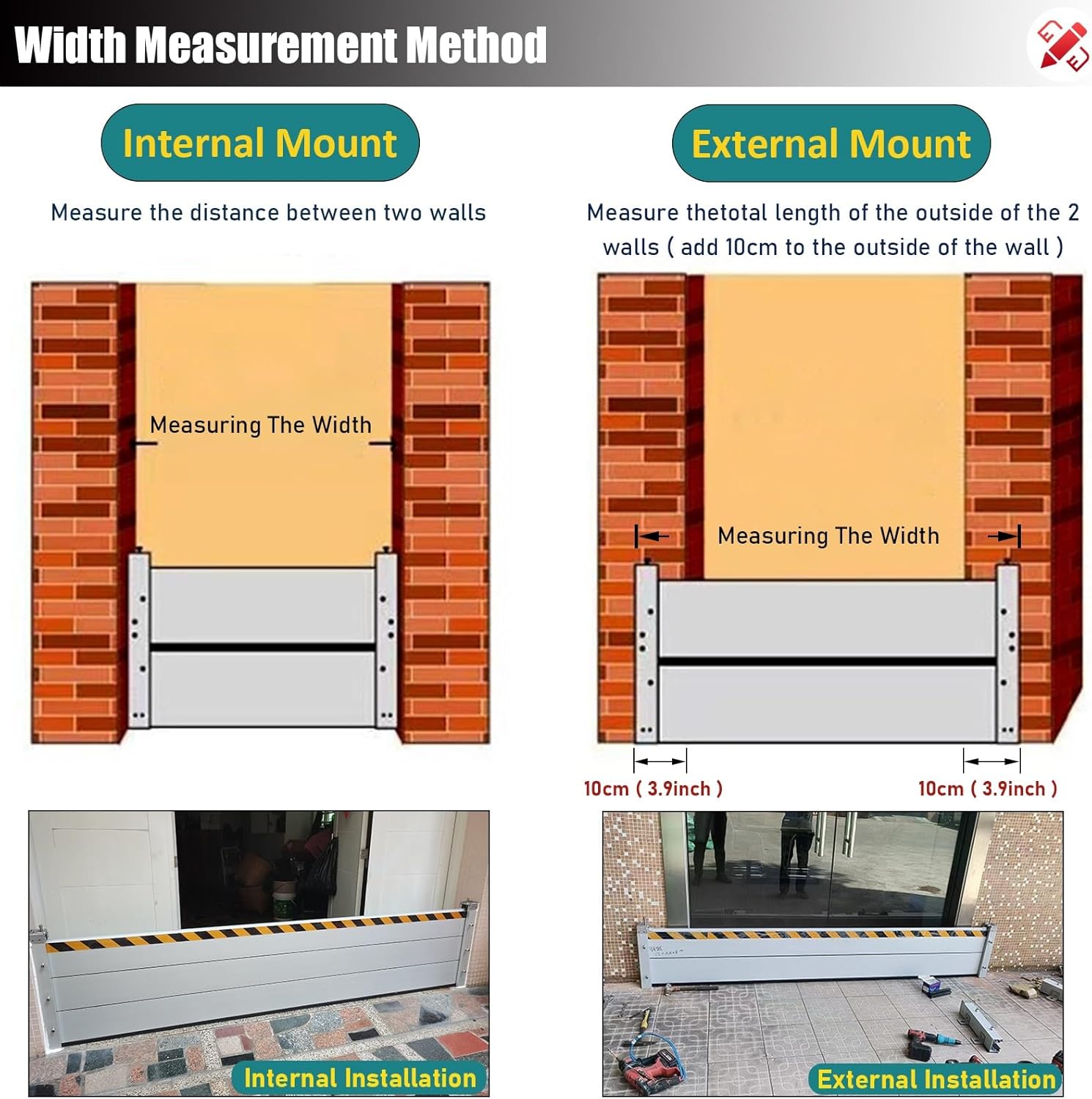 High Flood Control Baffle Door Barrier Aluminum Gate