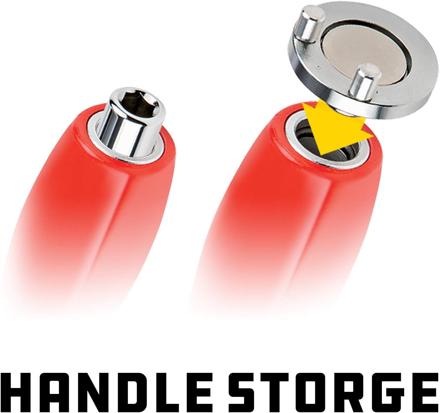 Powerbuilt Magnetic Oil Drain Plug Remover Tool Red 942072 1