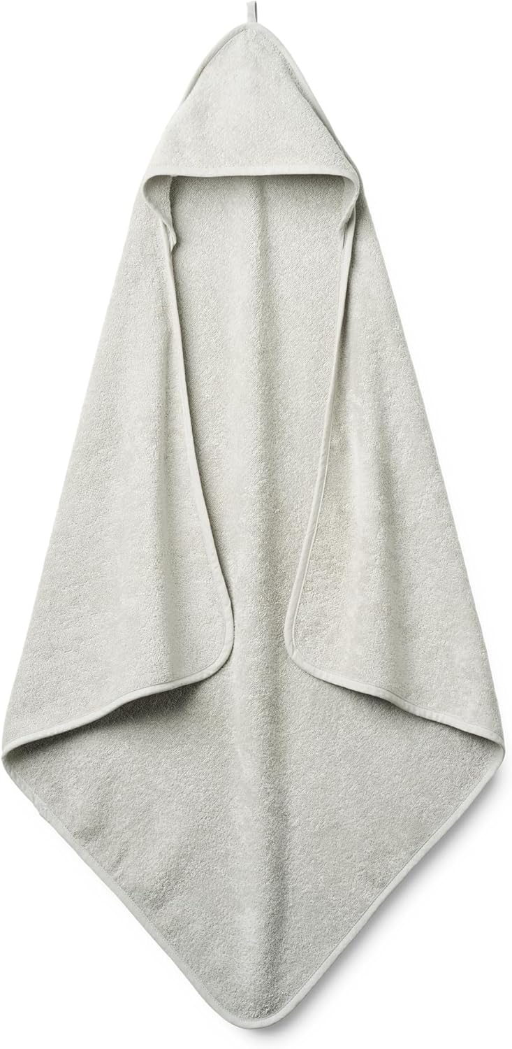 Huxie Baby Hooded Towel - Pearl Grey