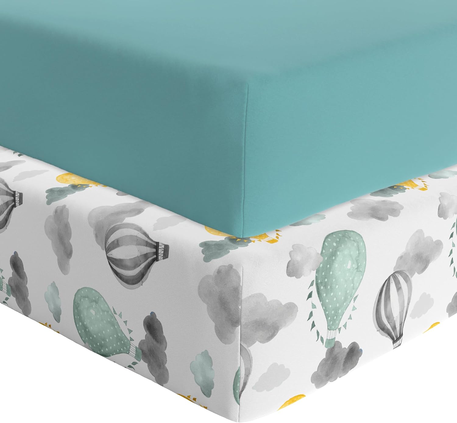 Featherhead 2-Pack Fitted Crib Sheets - 100 Cotton