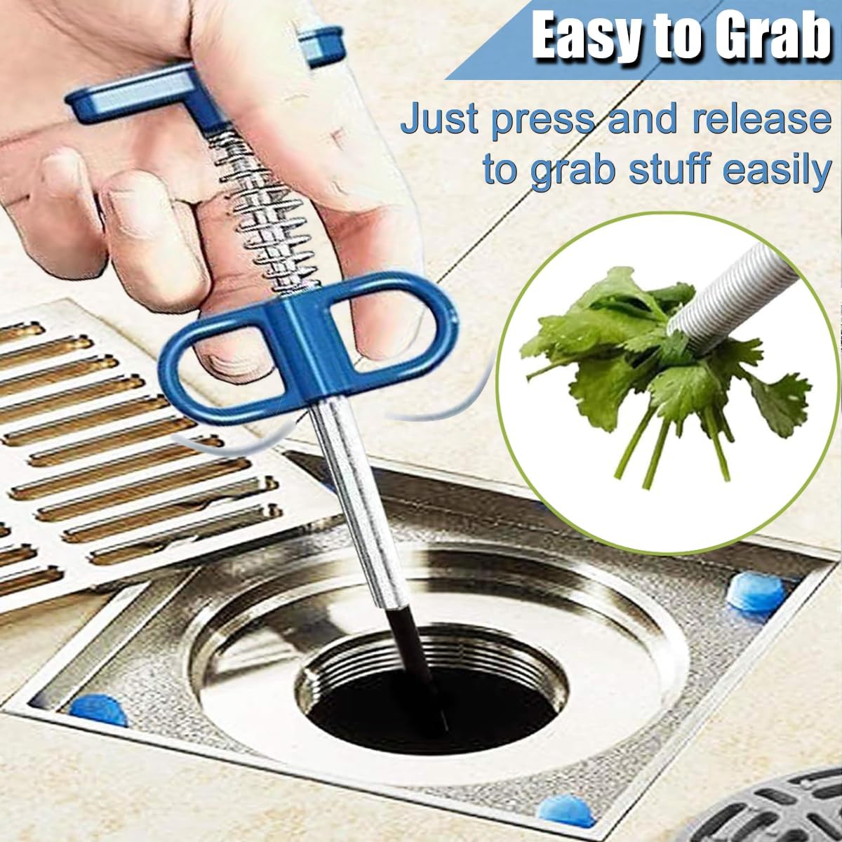 ANLEBUY Drain Snake Hair Clog Remover 120 Inch Flex Tool