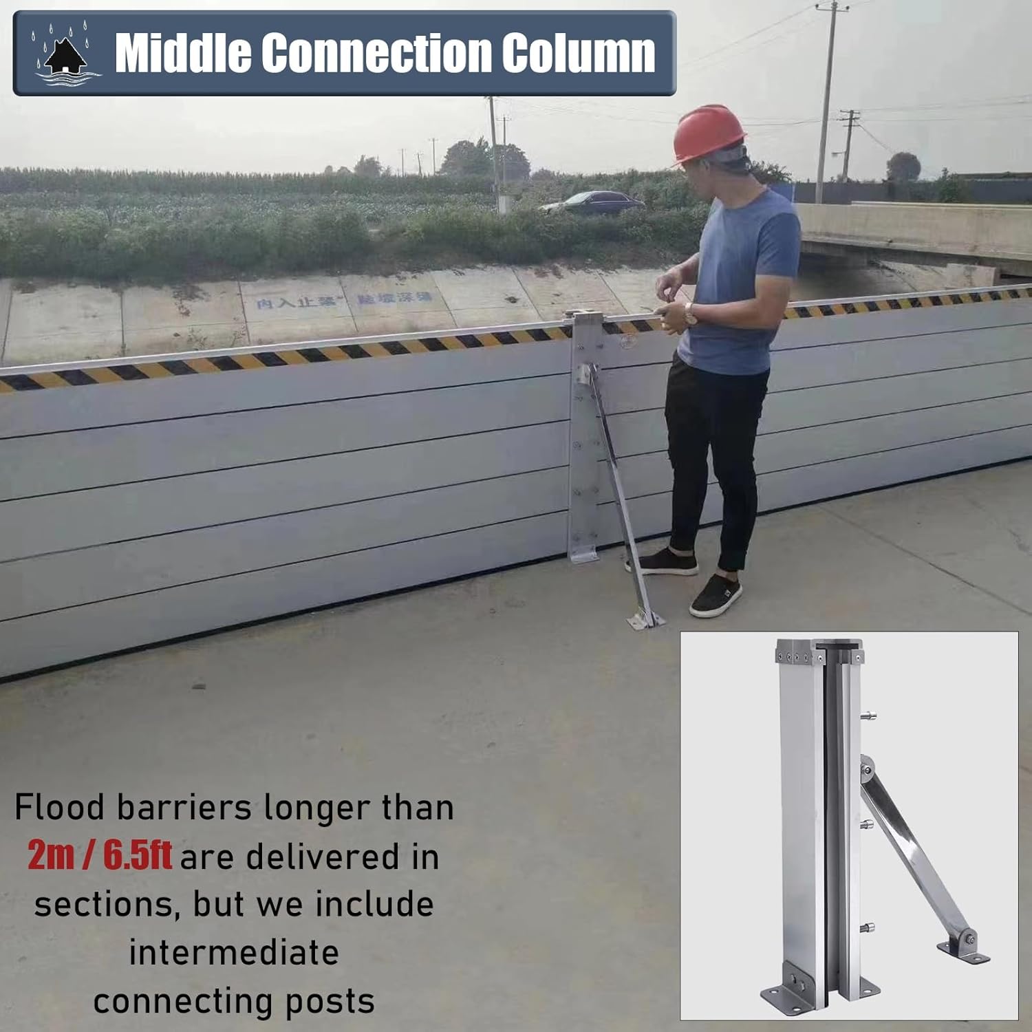 High Flood Control Baffle for Gates and Doors