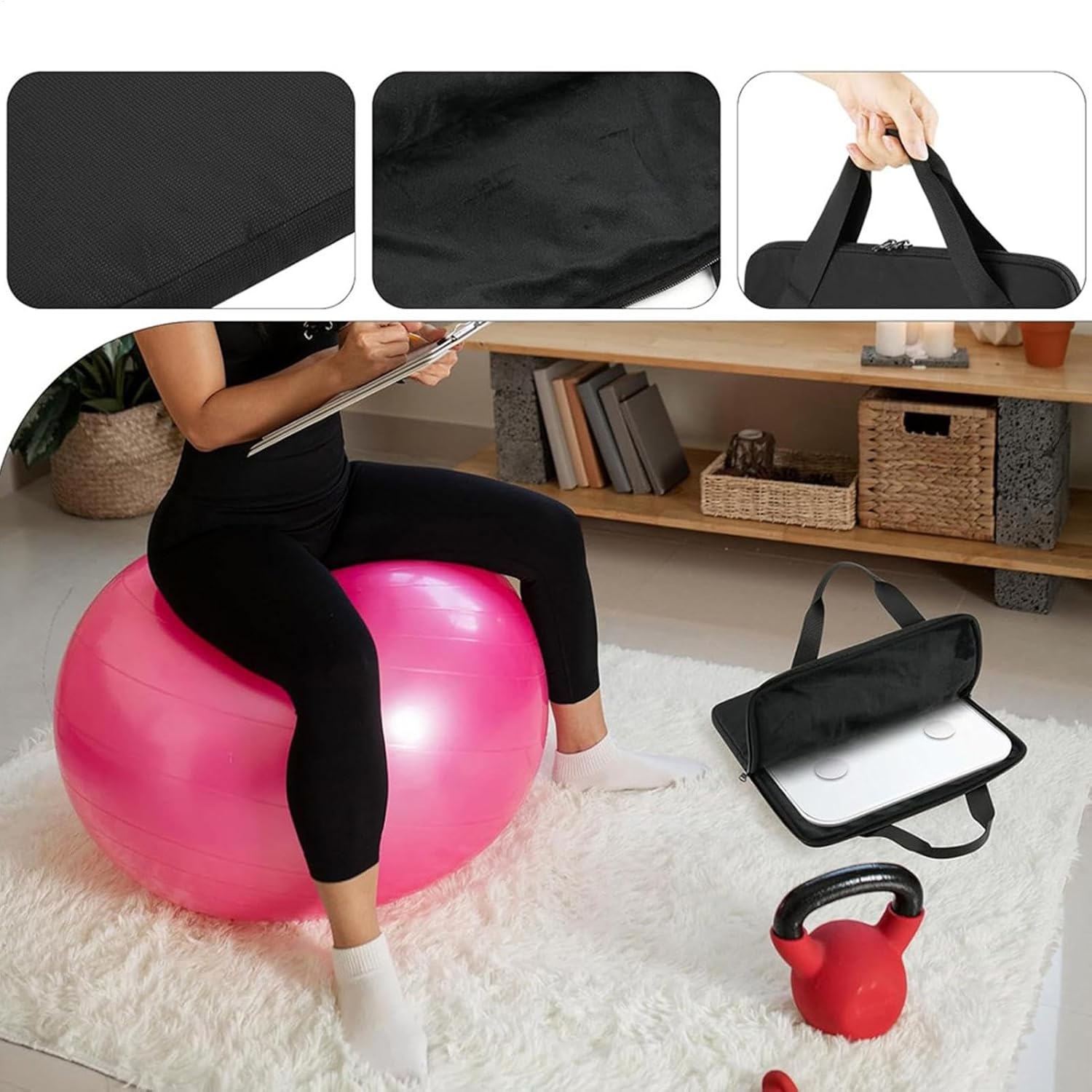 Digital Bathroom Scale Travel Case with Handle and Double Zipper