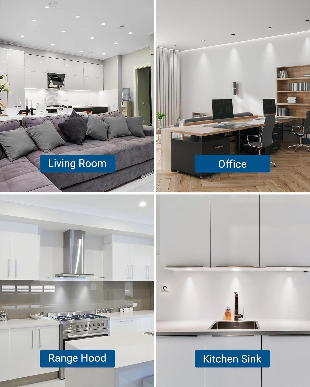 DEWENWILS 10-Pack Dimmable GU10 LED Bulbs 5000K 7W 500LM