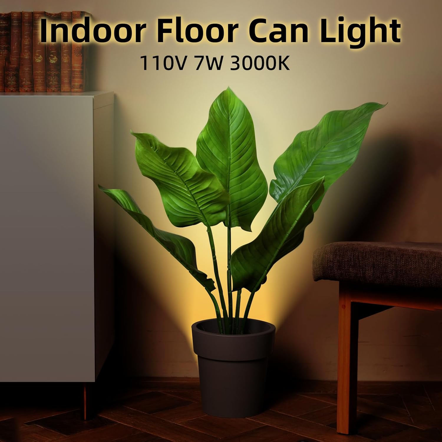 MIOBLUE Floor Can Light with 7W GU10 LED Bulbs