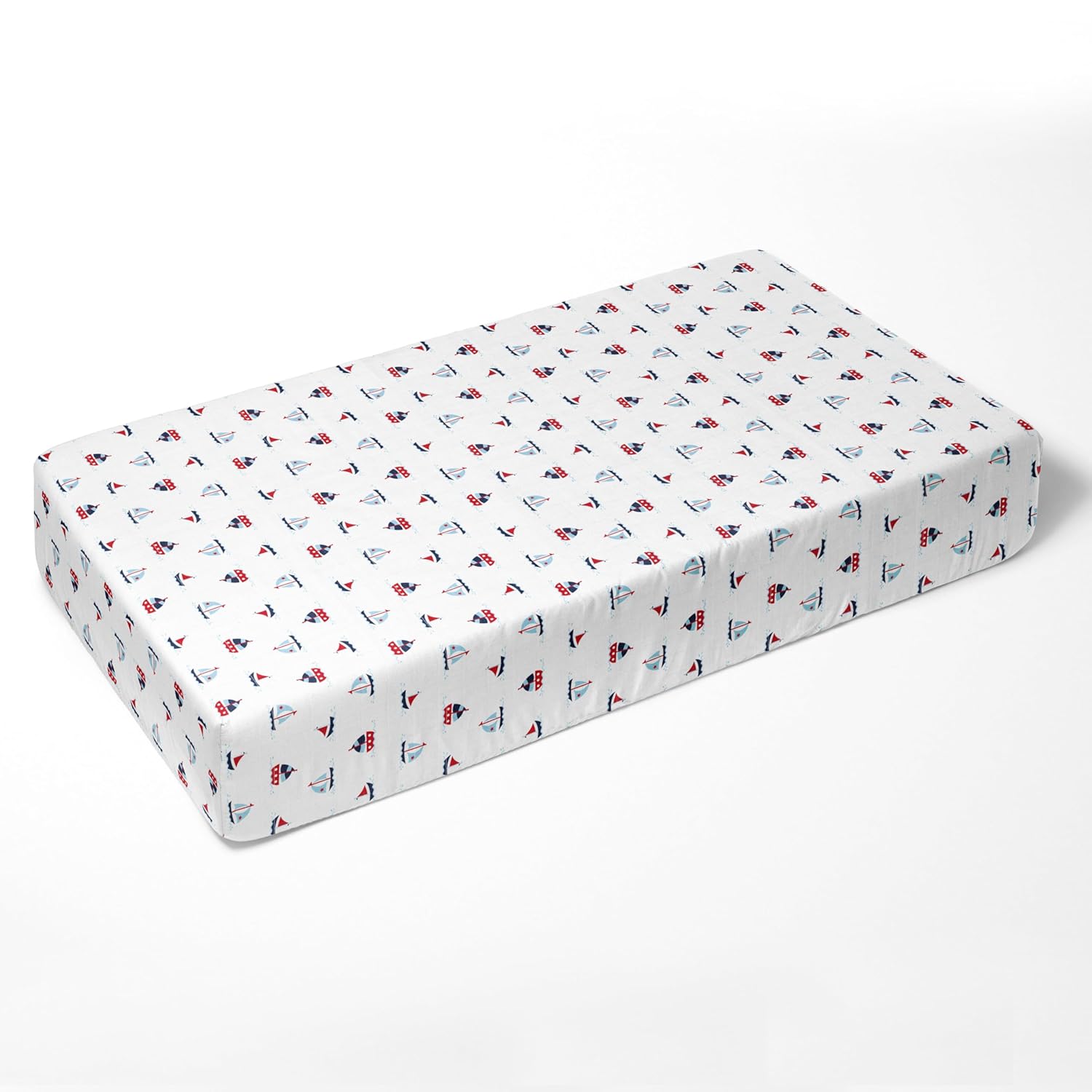 Bacati Little Sailor 100 Cotton Muslin Crib Sheets 1