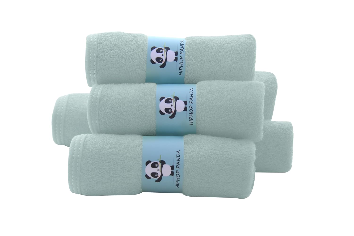 HIPHOP PANDA Baby Washcloths 6 Pack