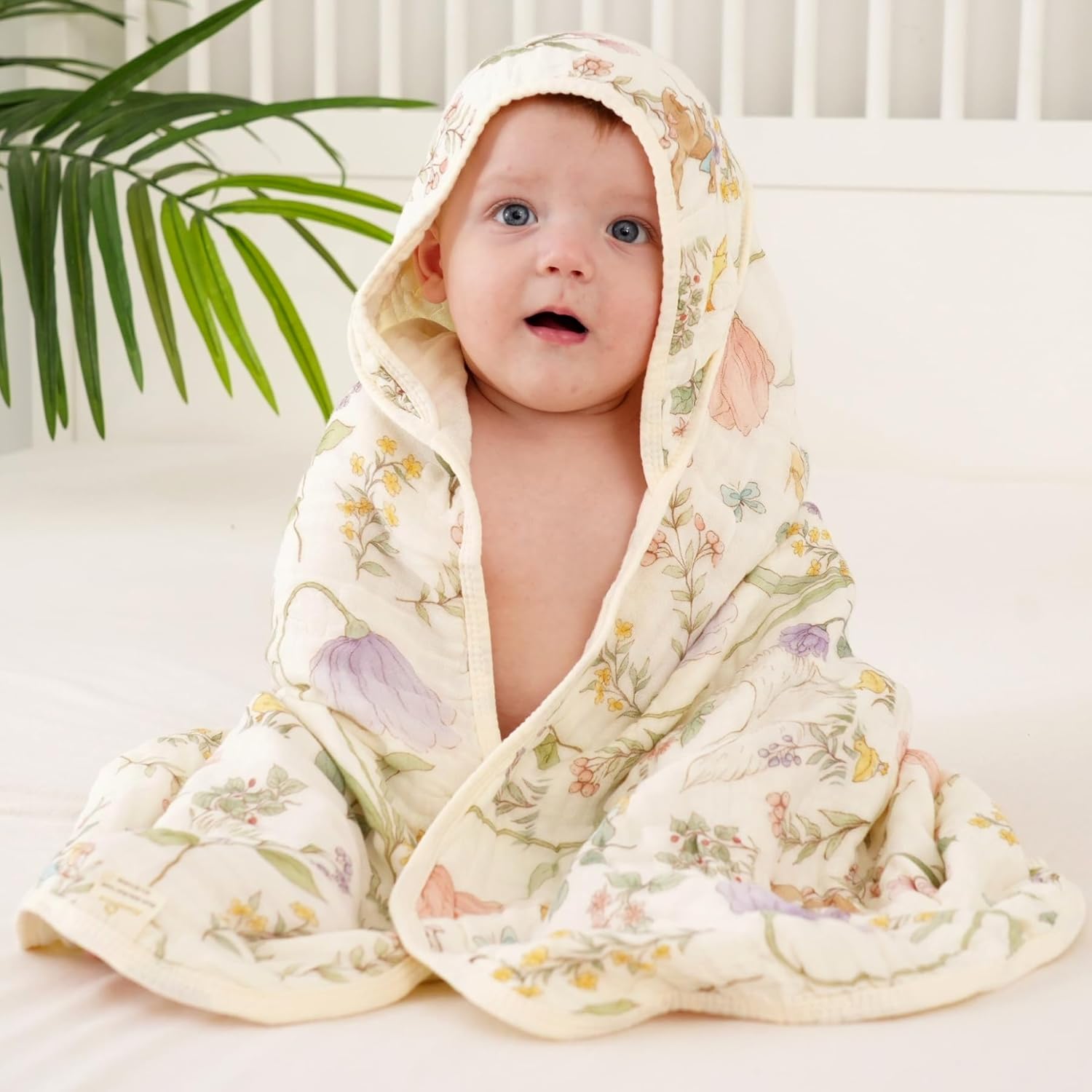 HardNok 4-Piece Ultra Soft Muslin Baby Towel Set