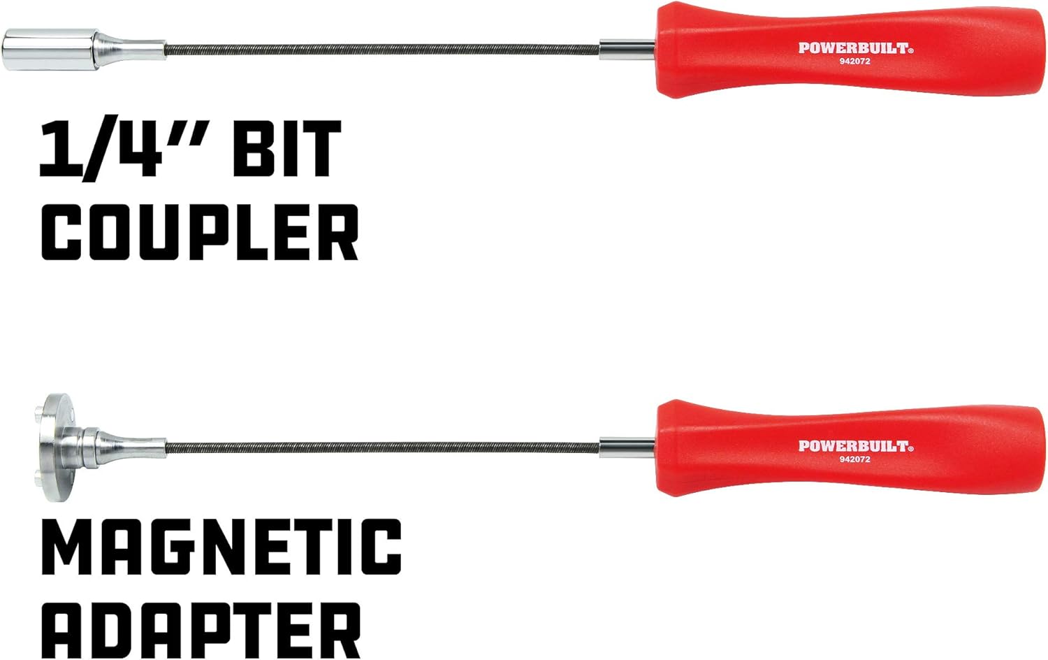 Powerbuilt Magnetic Oil Drain Plug Remover Tool Red 942072 1