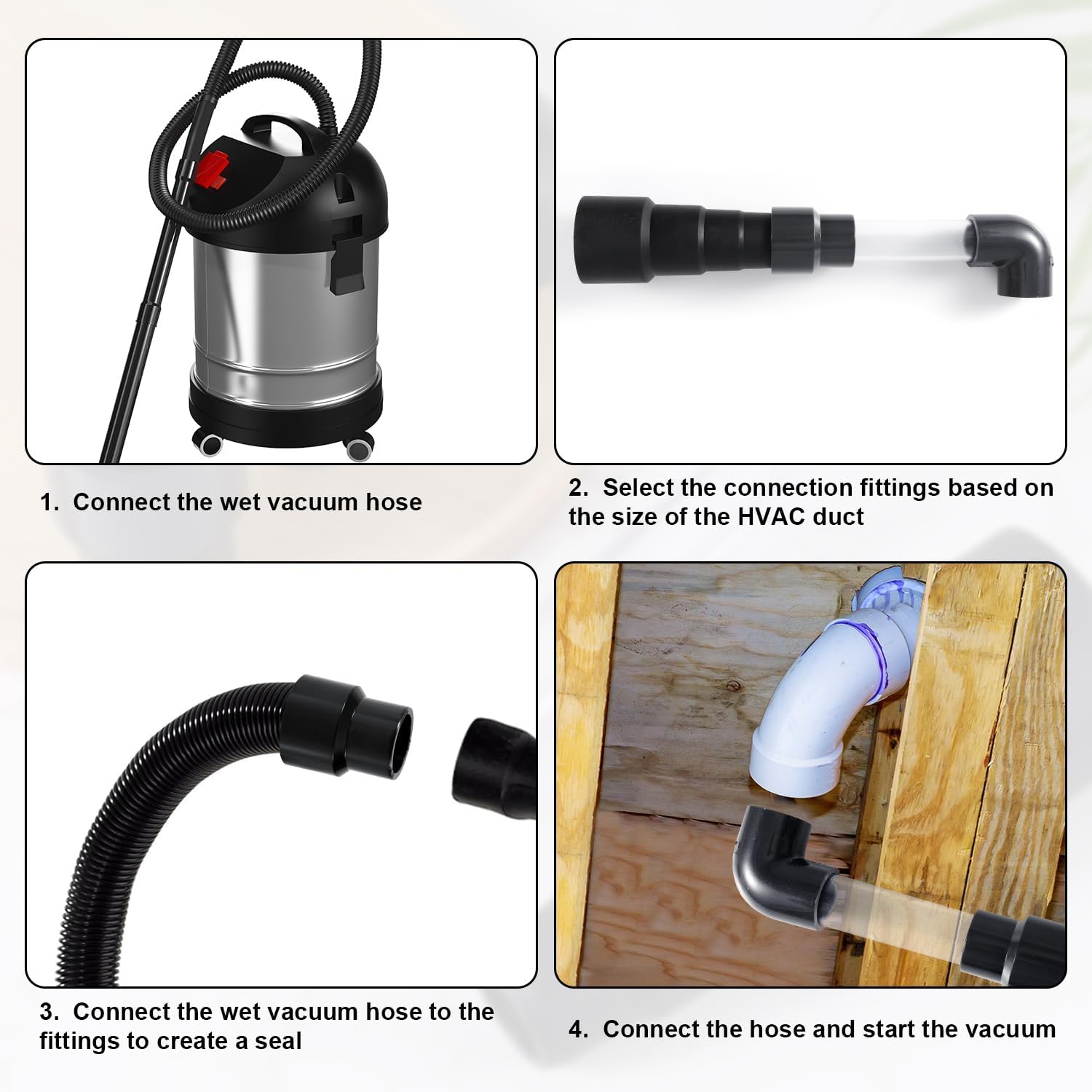 Gosknor 3pcs Wet Vac AC Drain Line Cleaner