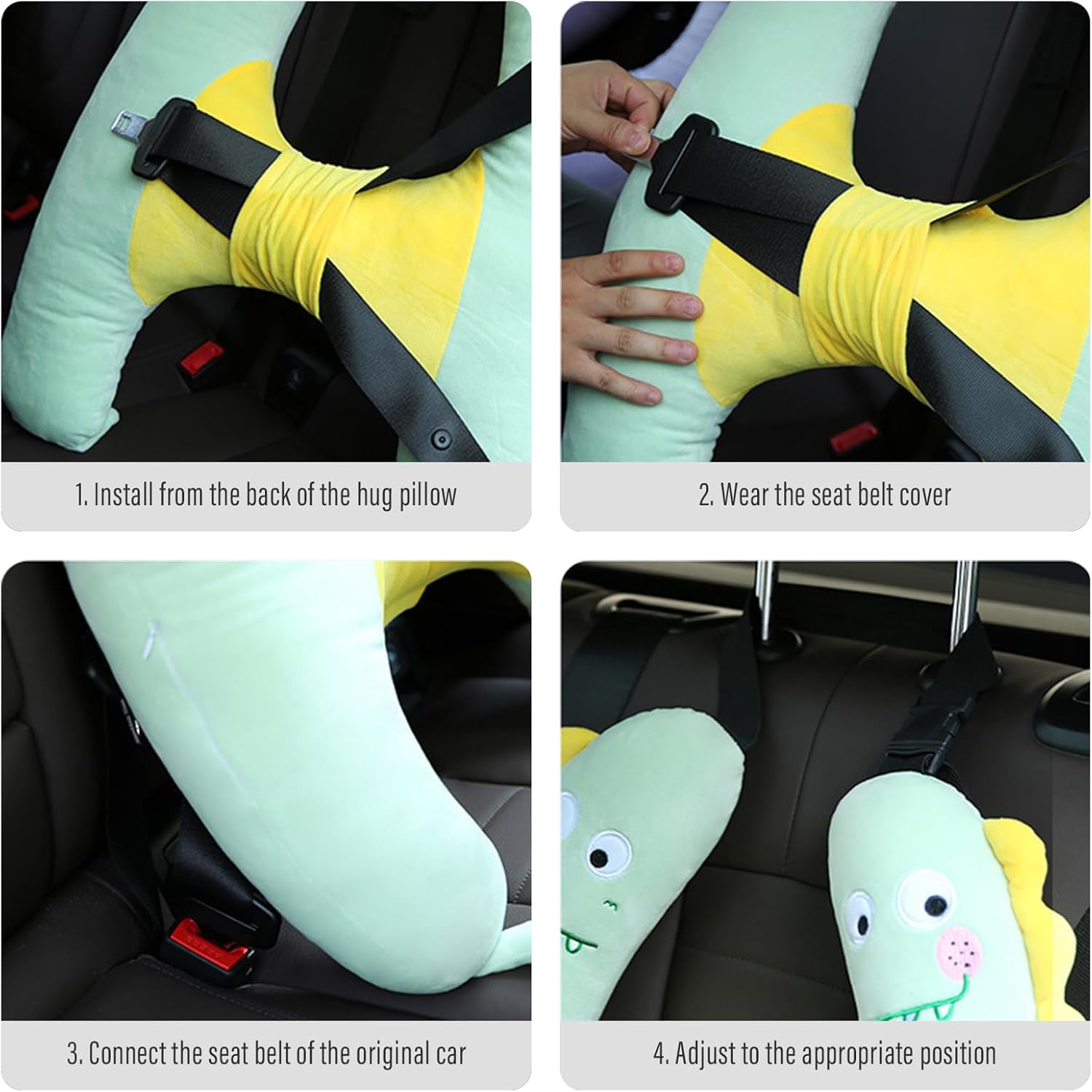 H-Shape Car Head Support for Kids and Adults