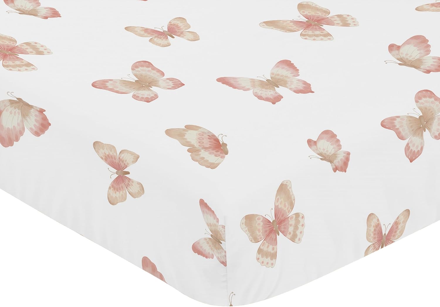 Sweet Jojo Designs Boho Butterfly Crib Sheet