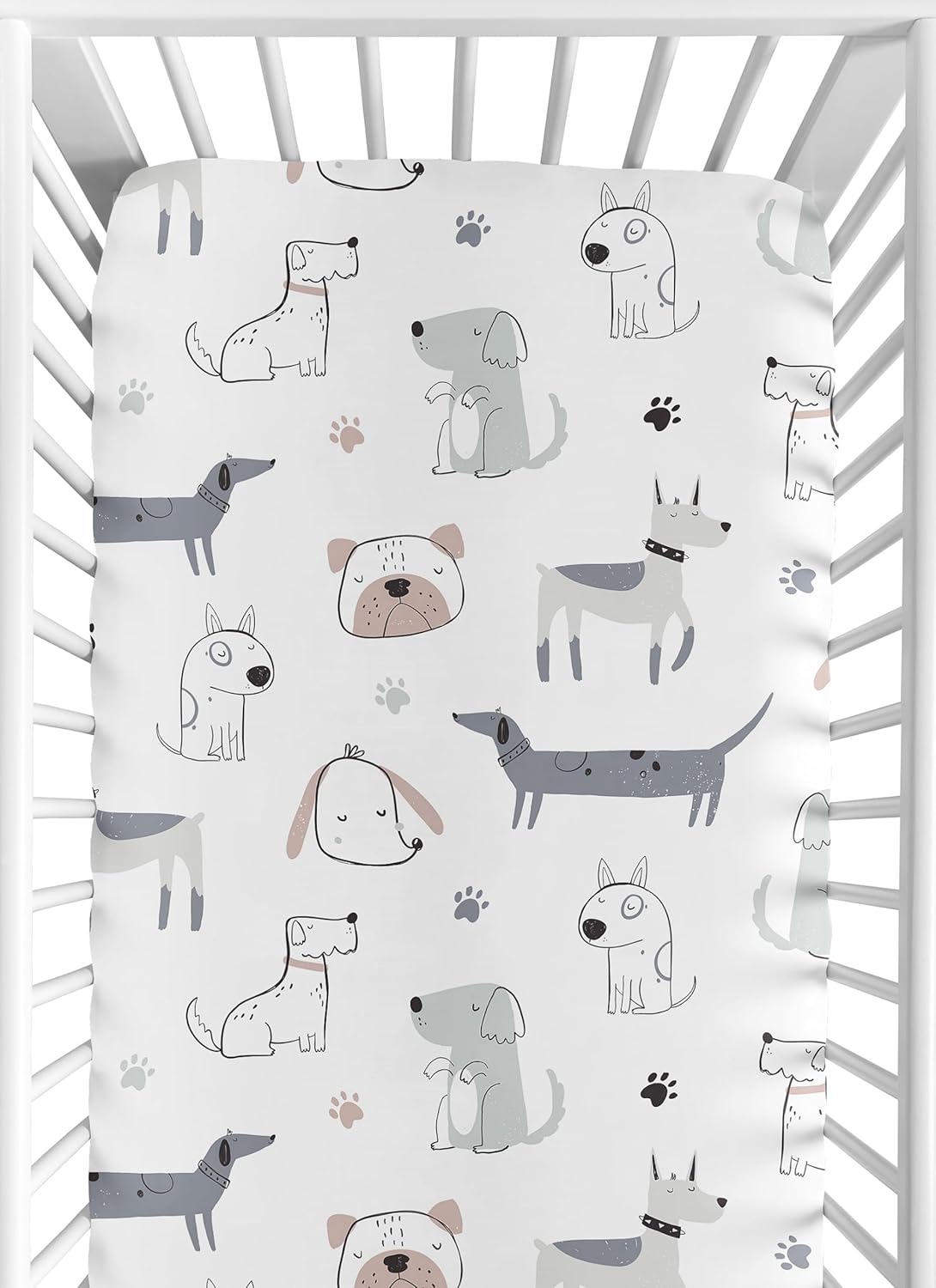 Sweet Jojo Designs Dog Boy Crib Sheet