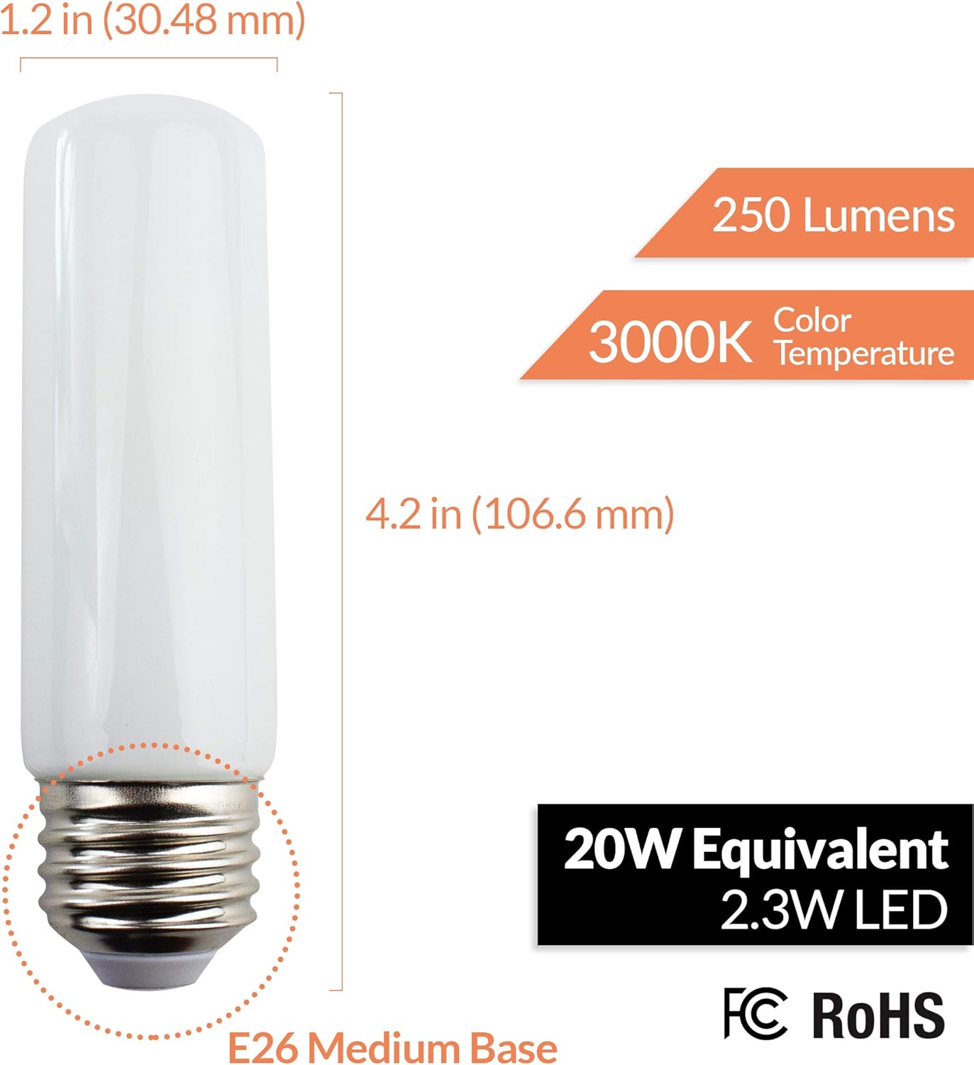 Newhouse Lighting T10-2320-4 LED Bulb White