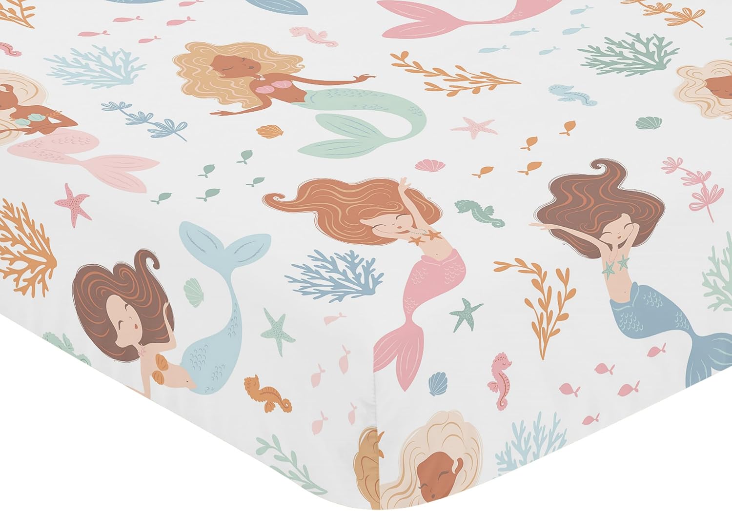 Sweet Jojo Designs Under the Sea Crib Sheet
