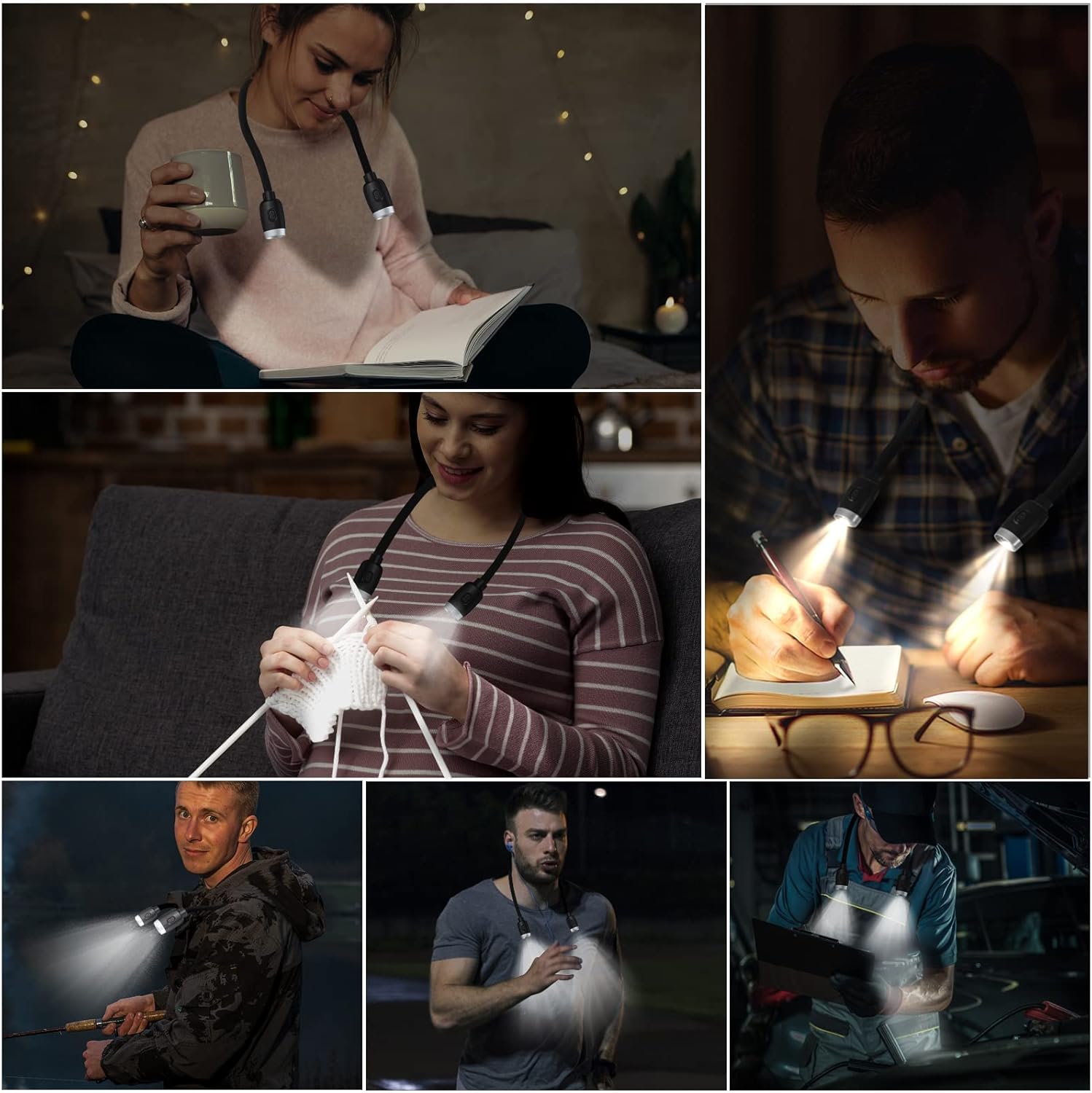 LEDBOKLI Neck Reading Light with 6 Brightness Levels 1