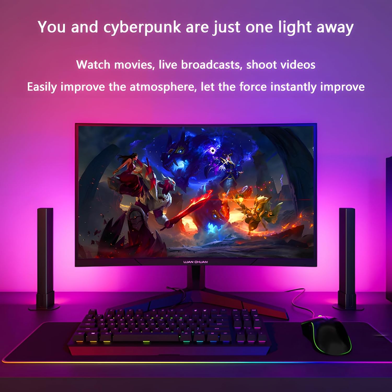 Benedi RGB Light Bar Smart LED Lights for Bedroom and Gaming