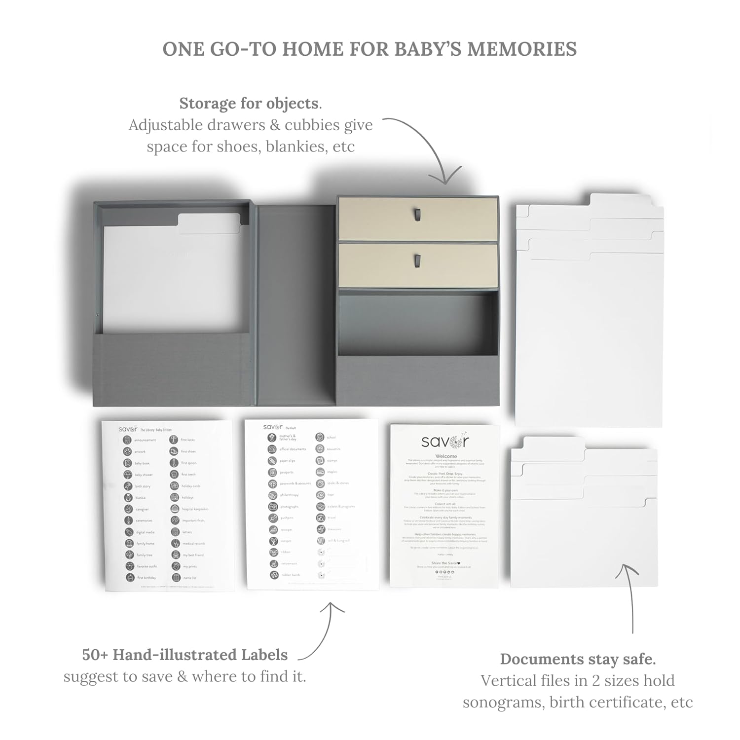 Savor Baby Keepsake Organizer Box