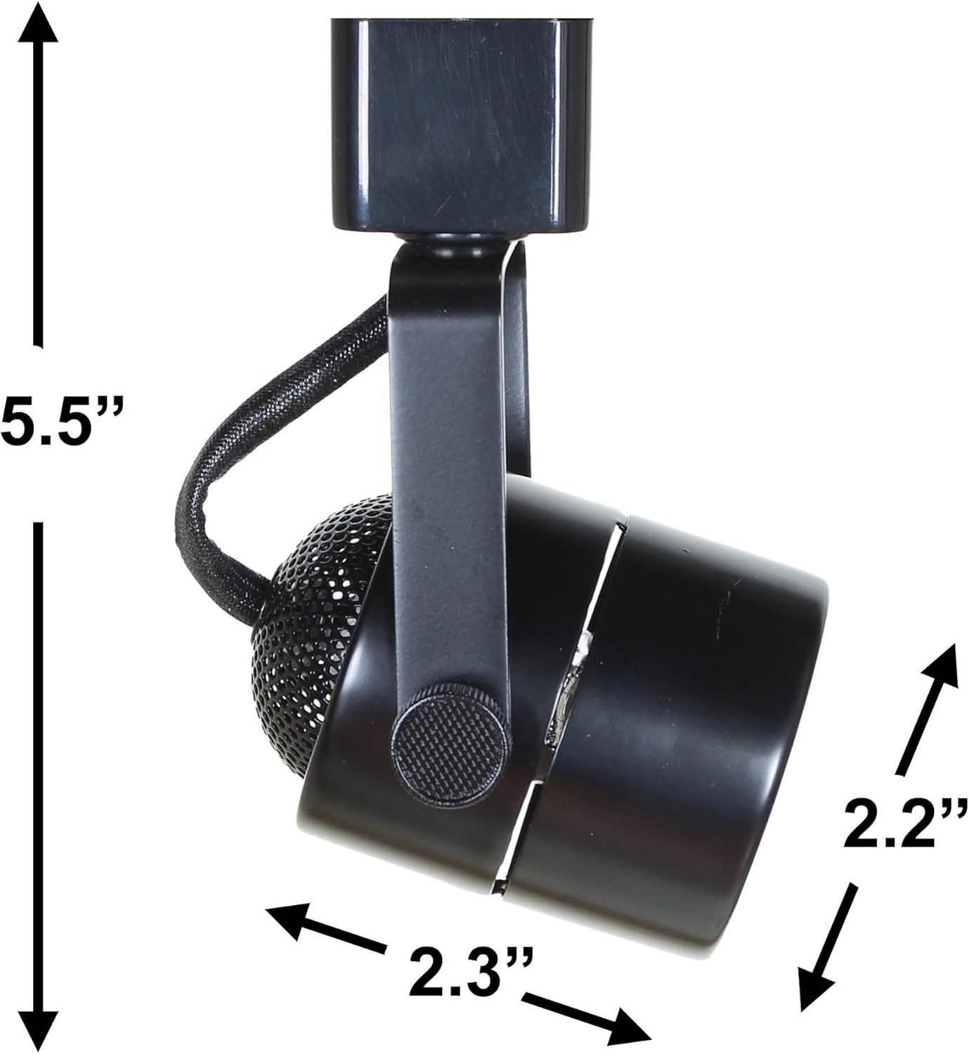 50154 Black GU10 Track Lighting Head - No Bulb