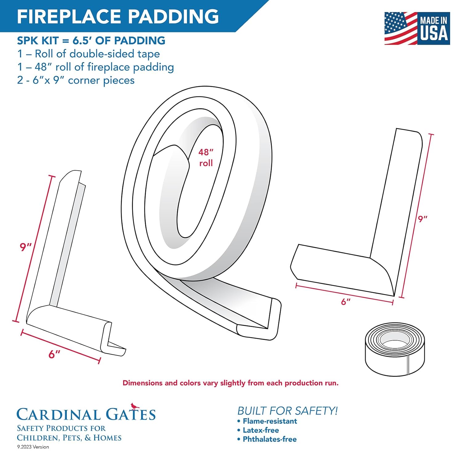 Cardinal Gates SPK Small Hearth Pad Kit - Gray 1