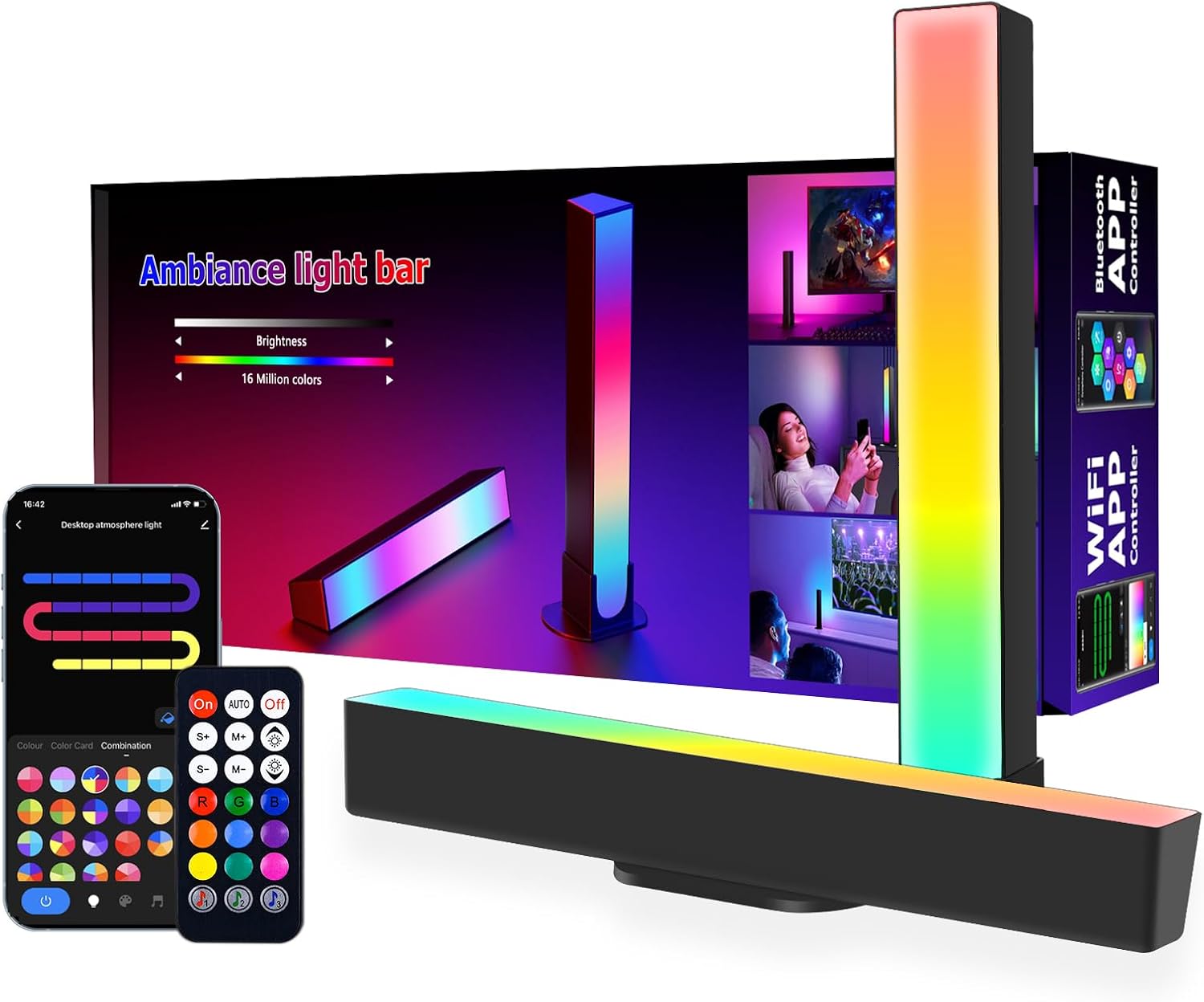 Benedi RGB Light Bar Smart LED Lights for Bedroom and Gaming