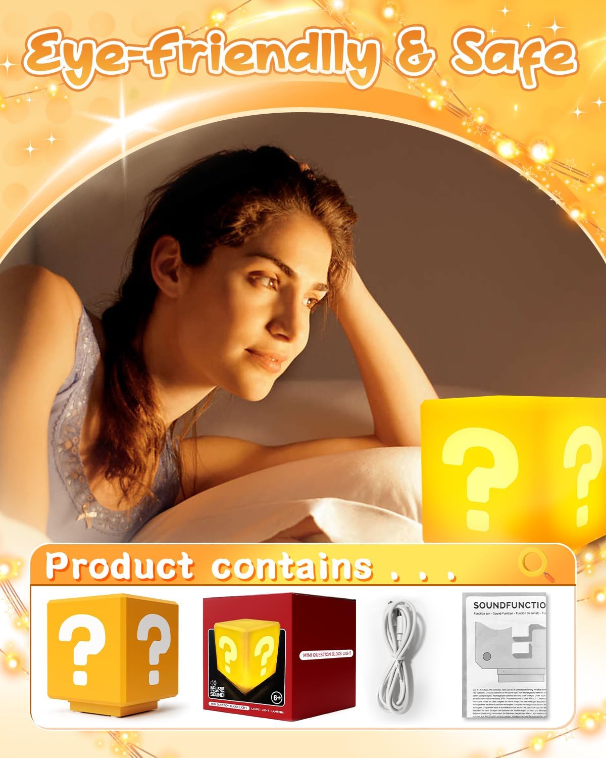 NESIMY Super Bros Night Light with Sound