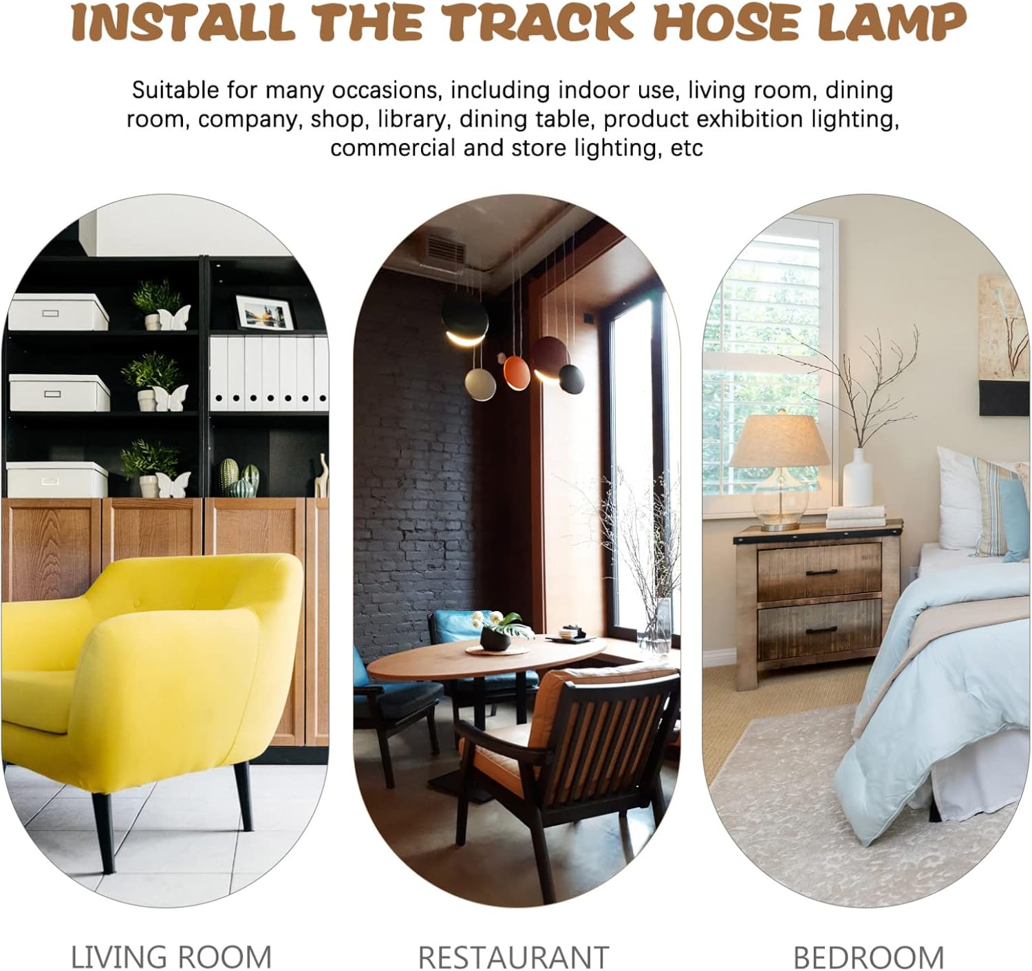 OSALADI Track Light Ceiling Spotlight with Rotatable Arm