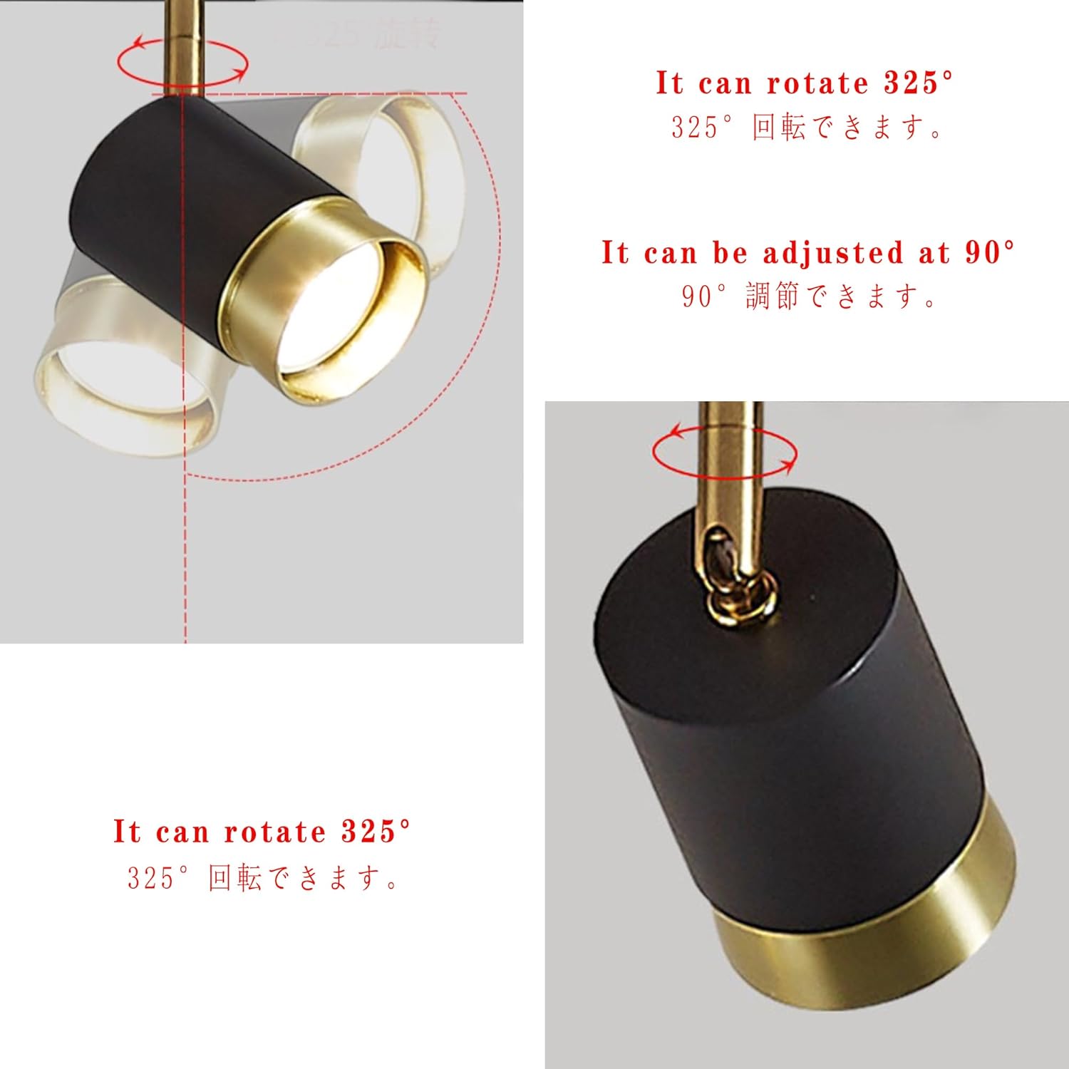 Adjustable Ceiling Spotlight with RGB Remote Control and Timer 1