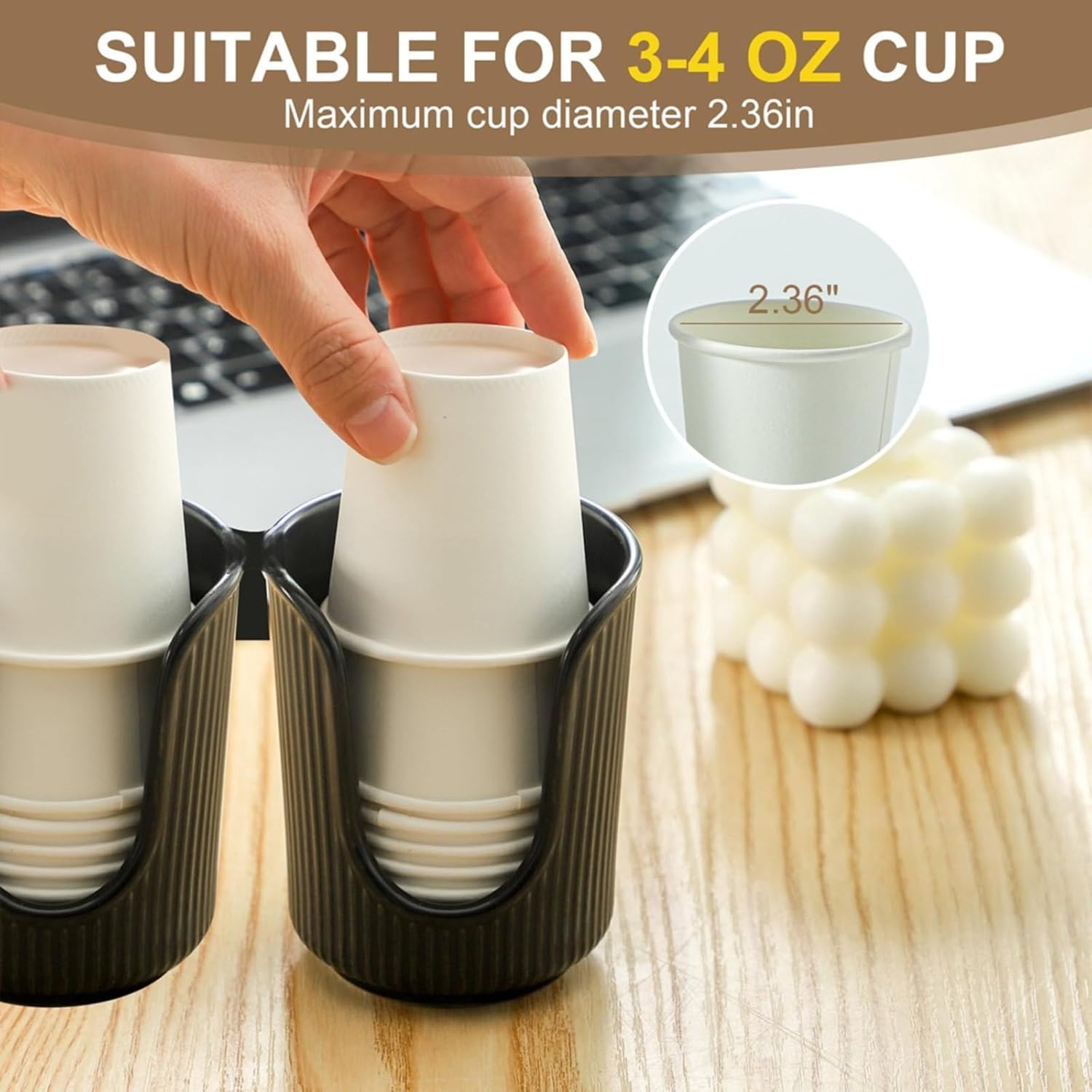 Sleek Multi-Functional Cup Dispenser for Bathroom and Kitchen
