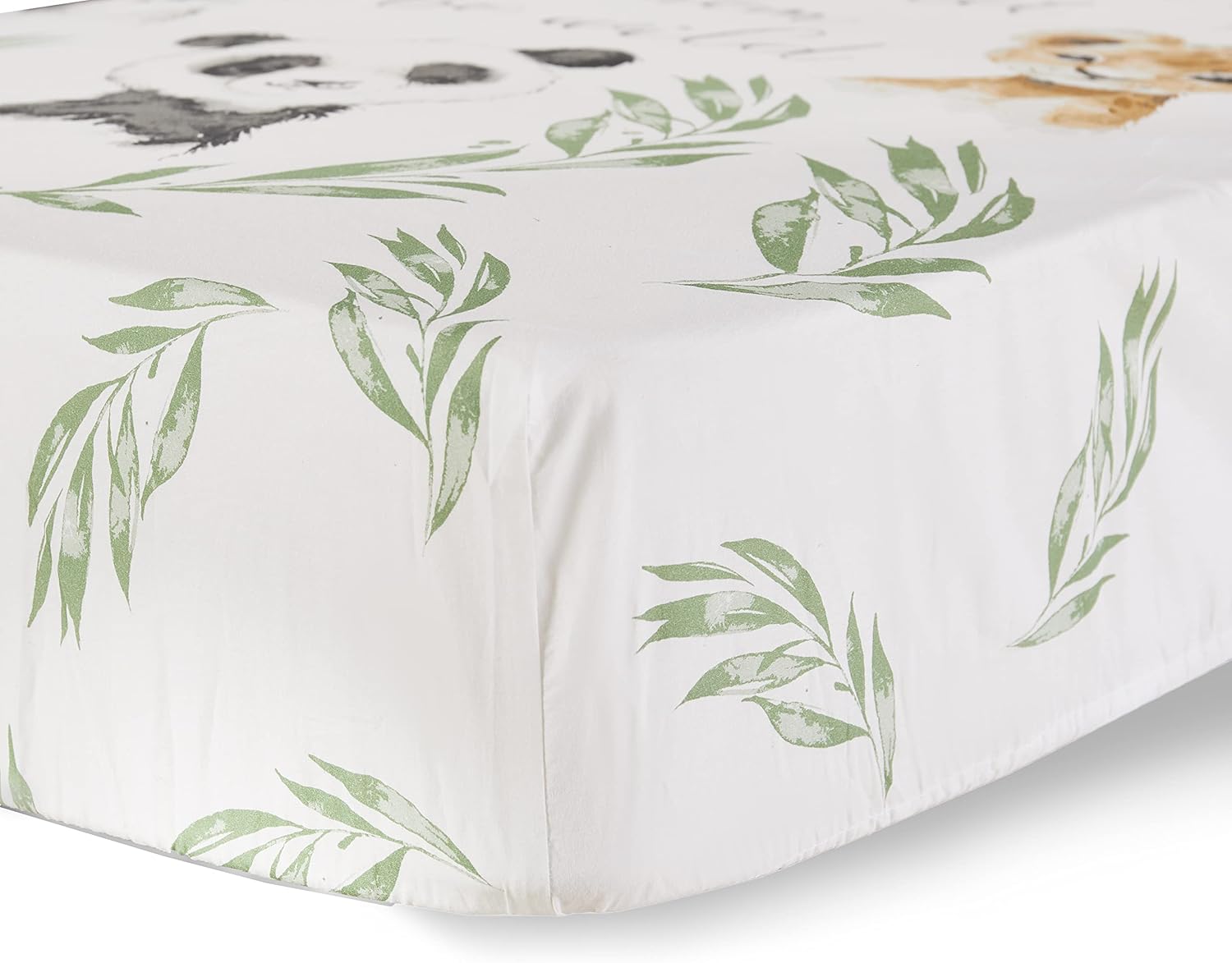 Levtex Baby - Mozambique Crib Fitted Sheet - Jungle Theme - 100 Cotton