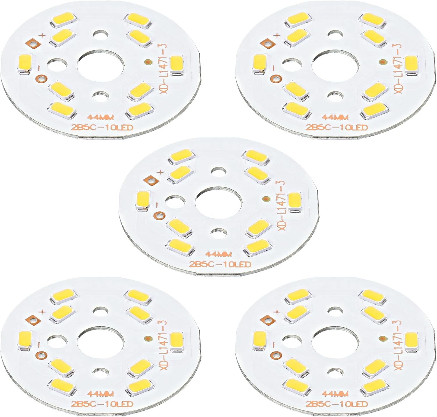 MECCANIXITY COB LED Light Chip 5W 120lm 44mm Energy Saving Bulb 5Pcs